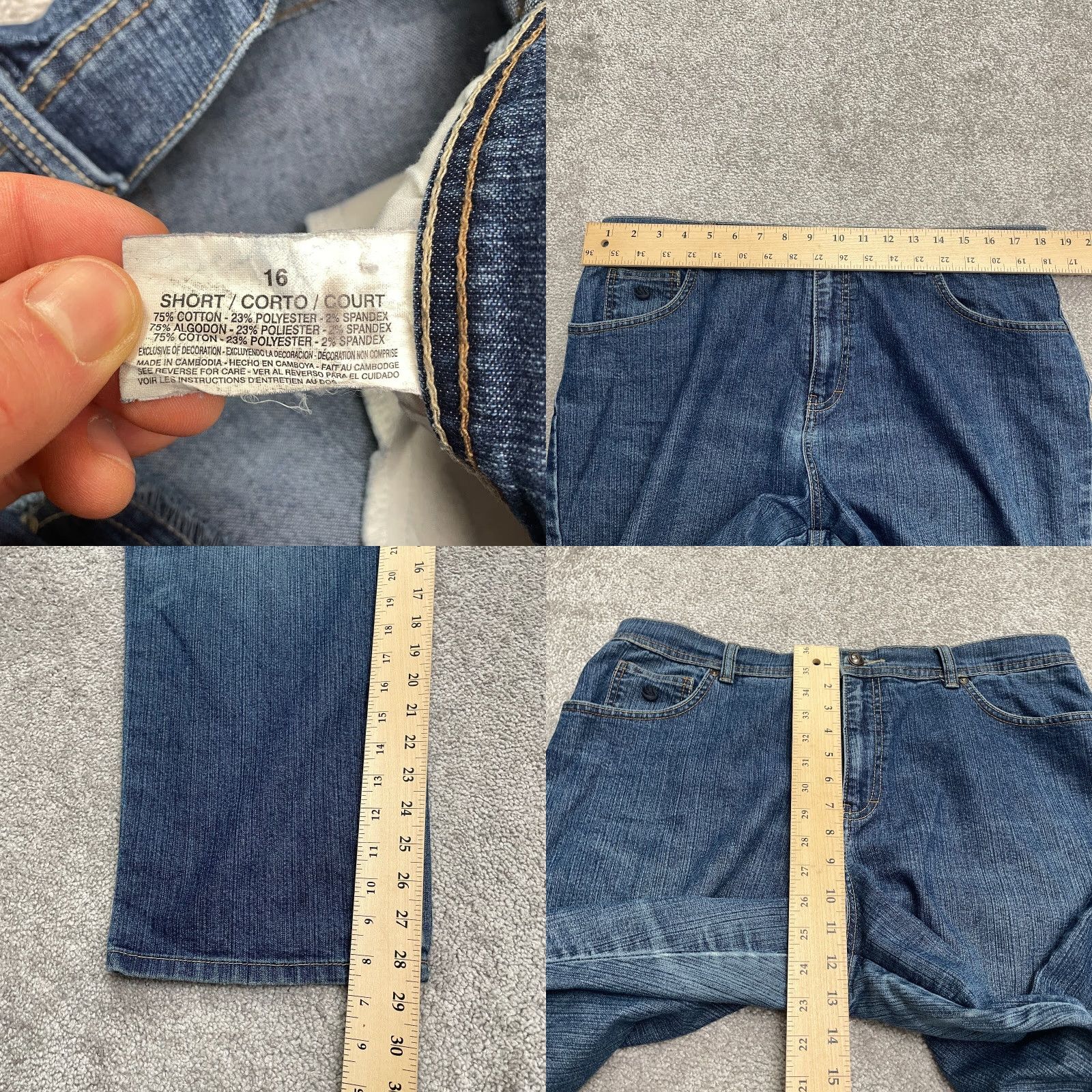 Gloria Vanderbilt VINTAGE Gloria Vanderbilt Amanda Denim Jeans Womens 16 Blue Medium Wash Straight 36x28.5 Women's Jeans Slim Fit? Size 38" / US 16 / IT 52 - 8 Thumbnail