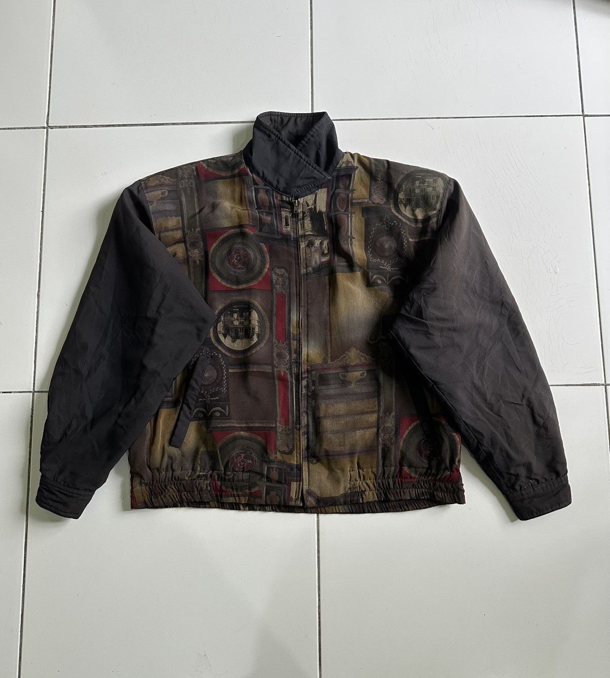 AlphaStyle × Japanese Brand Vintage Graphic Alpha scene Zipup Faded Sleeve Black jacket Size US L / EU 52-54 / 3 - 1 Thumbnail