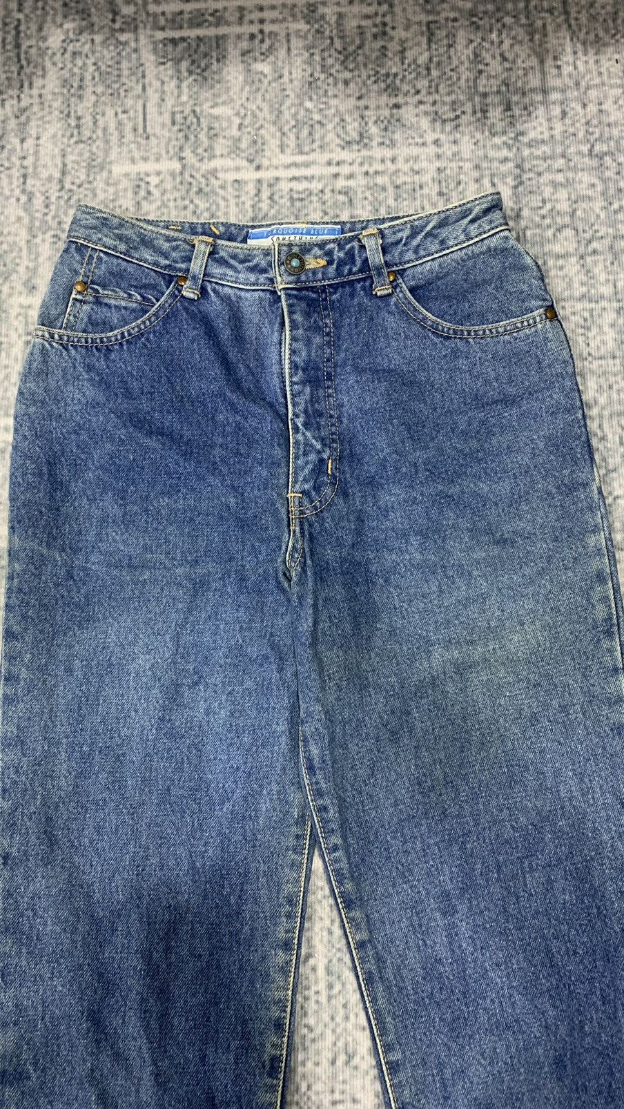 Indigo × Japanese Brand × Vintage 🔥Something Jeans Skinny 90s Size US 28 / EU 44 - 2 Thumbnail