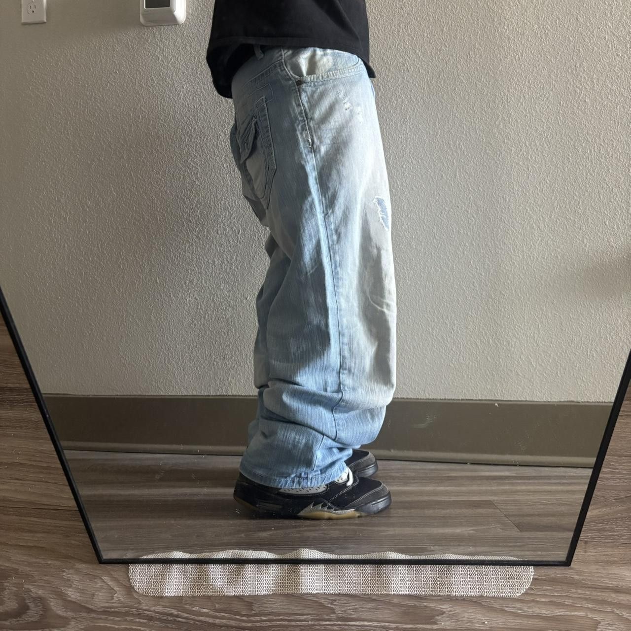 Vintage Crazy Vintage Y2K/2000s Faded Light Wash Streetwear Denim Jeans! 40x32 Size US 40 / EU 56 - 2 Thumbnail