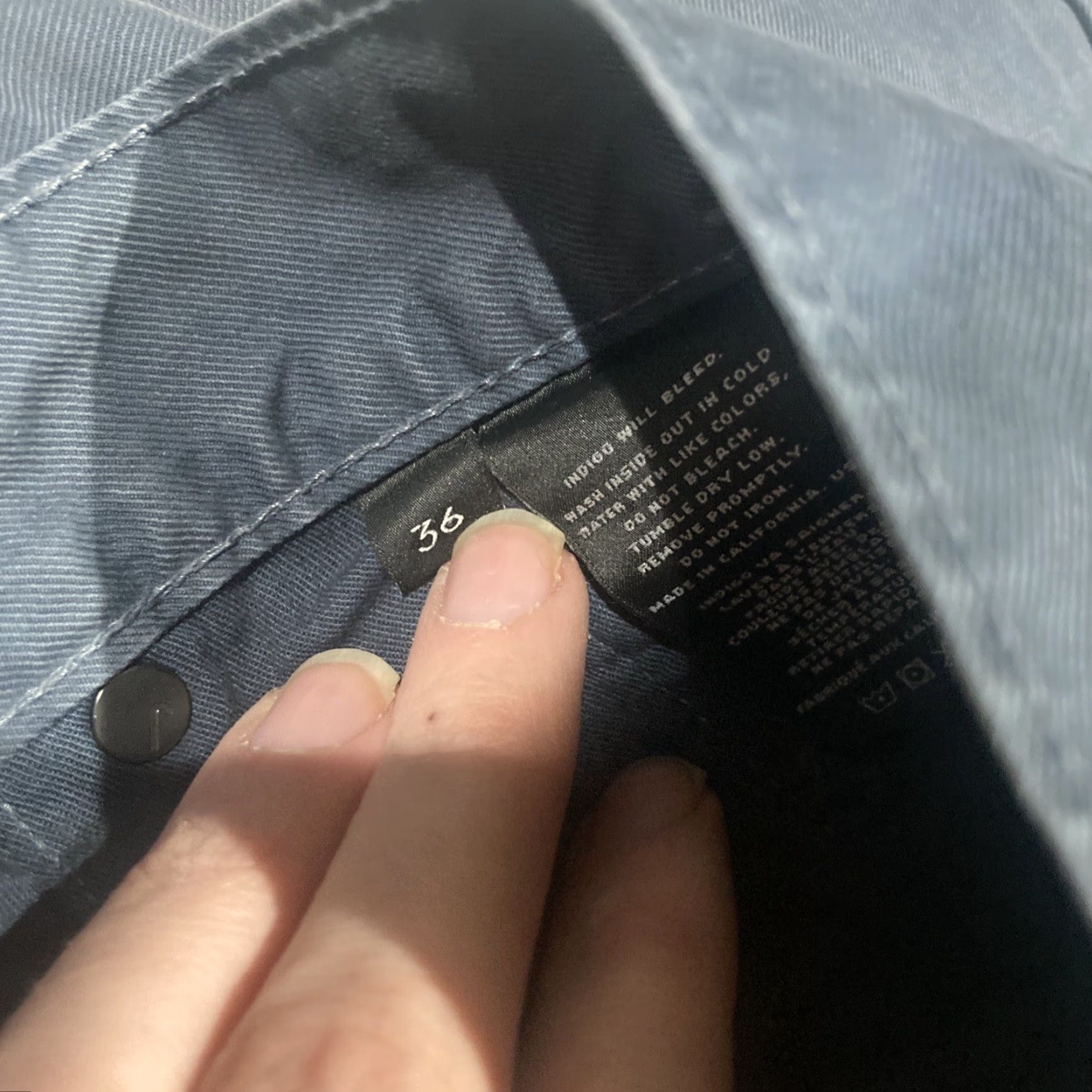 J Brand J. BRAND Pants Slim Straight KANE 36x30 Men Blue Casual Mid-Rise Cotton Blend Slimming Ankle Flat Front Regular Urban? Size US 36 / EU 52 - 7 Thumbnail