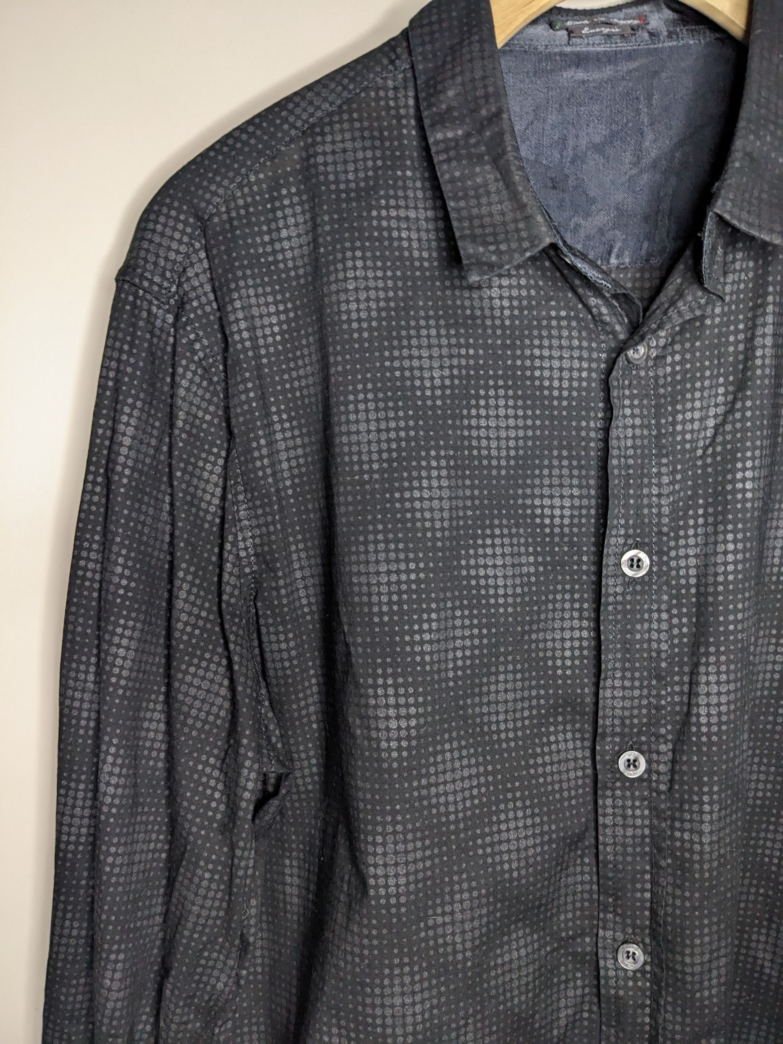 Energie VINTAGE Energie Button Up Shirt Geometric Black Large 90s Size US L / EU 52-54 / 3 - 4 Thumbnail