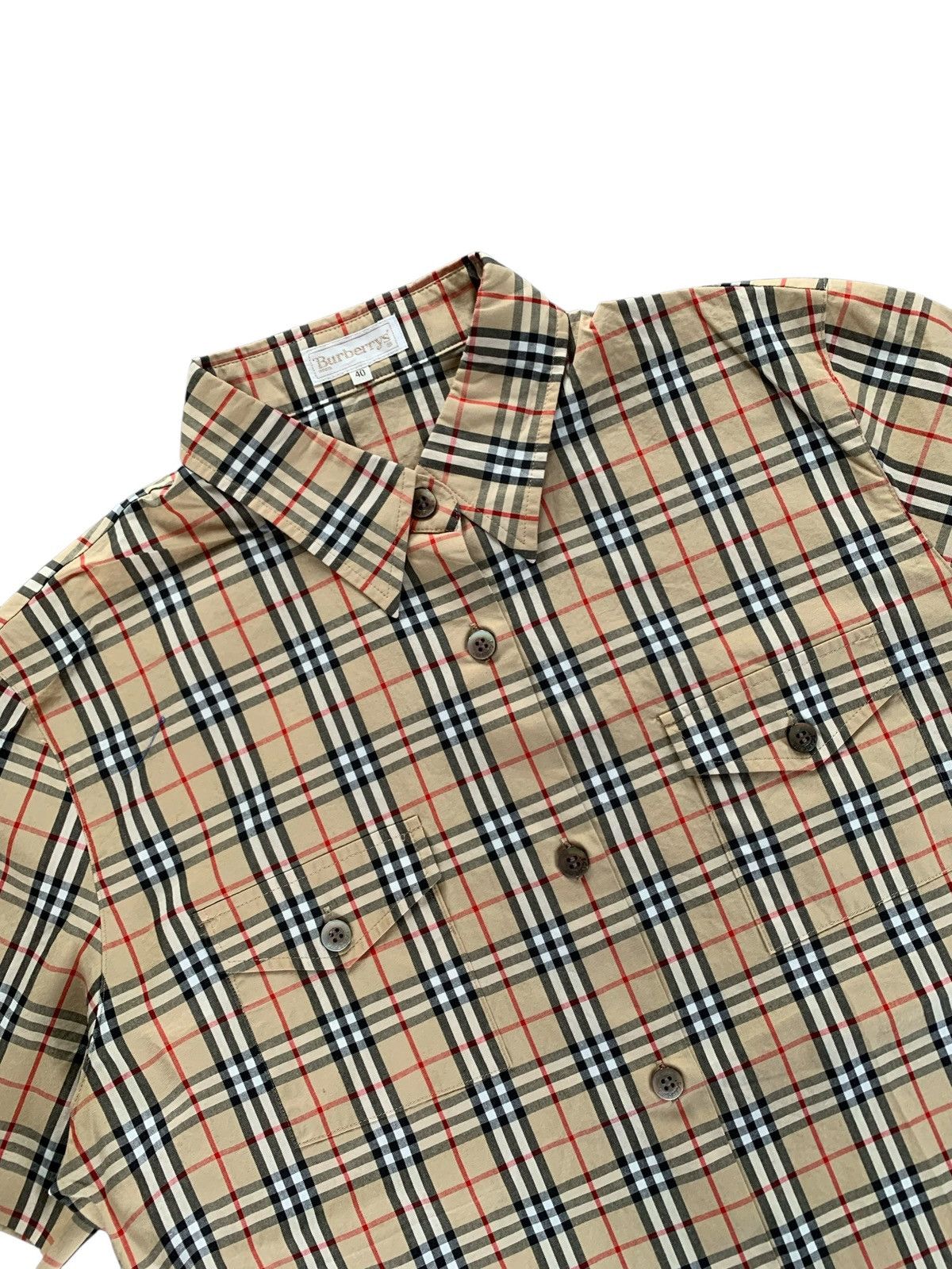Burberry Vintage BURBERRYS novacheck short shirt Size US M / EU 48-50 / 2 - 3 Thumbnail