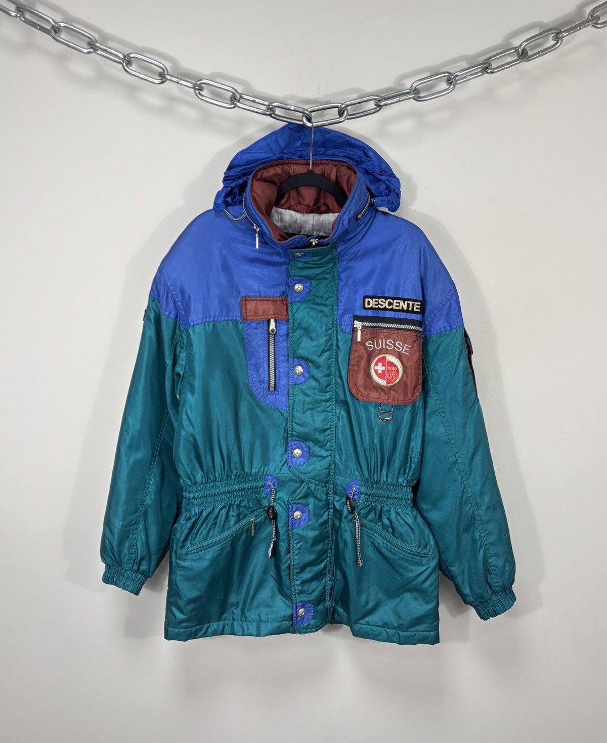 Descente Descente Suisse Swiss Ski Team Pro Vintage Snow Ski Jacket Size US L / EU 52-54 / 3 - 2 Thumbnail