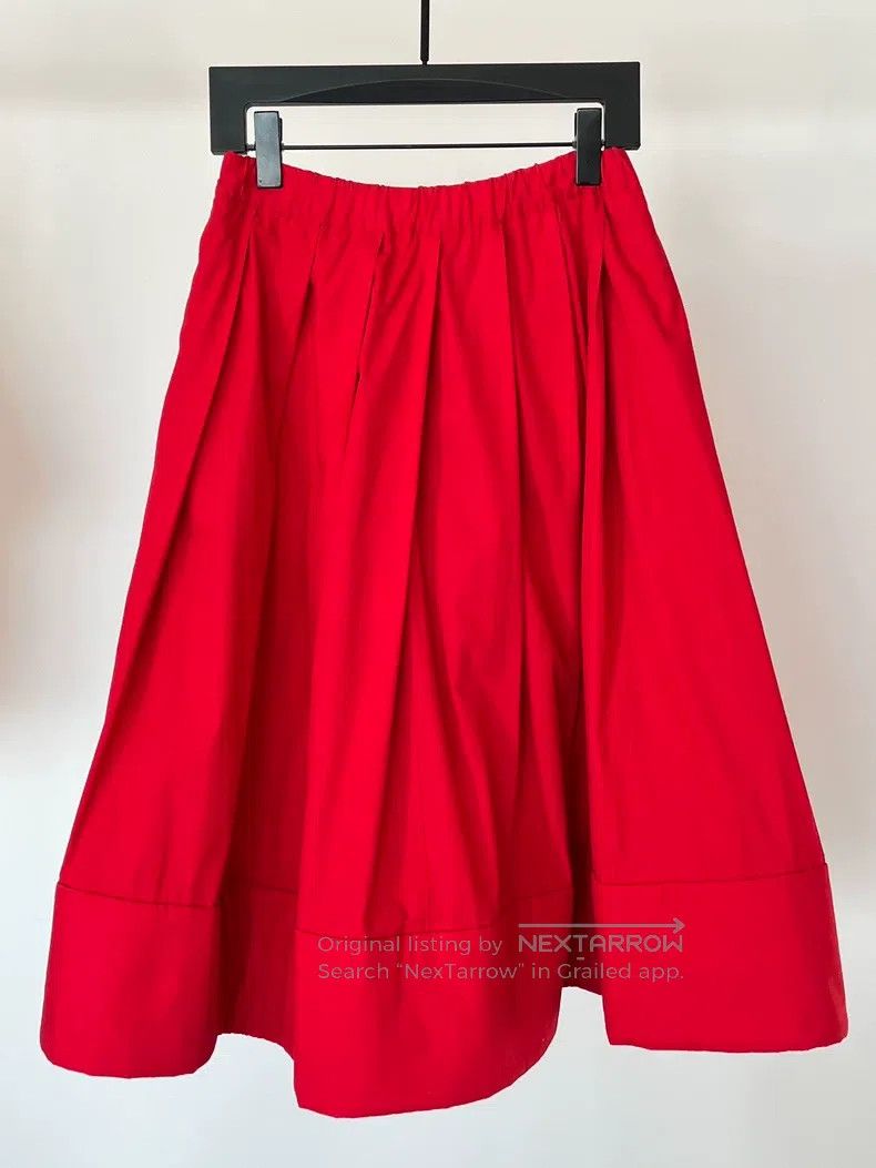 Comme des Garcons Comme Des Garcons size S Red Pleated Half Skirt Size 22" - 1 Thumbnail