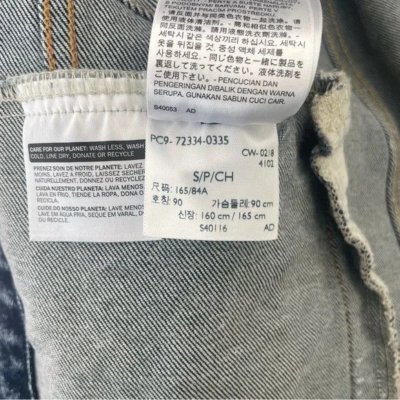 Levi's Levi's Acid Wash Denim Jean Jacket Blue S Size US S / EU 44-46 / 1 - 5 Thumbnail