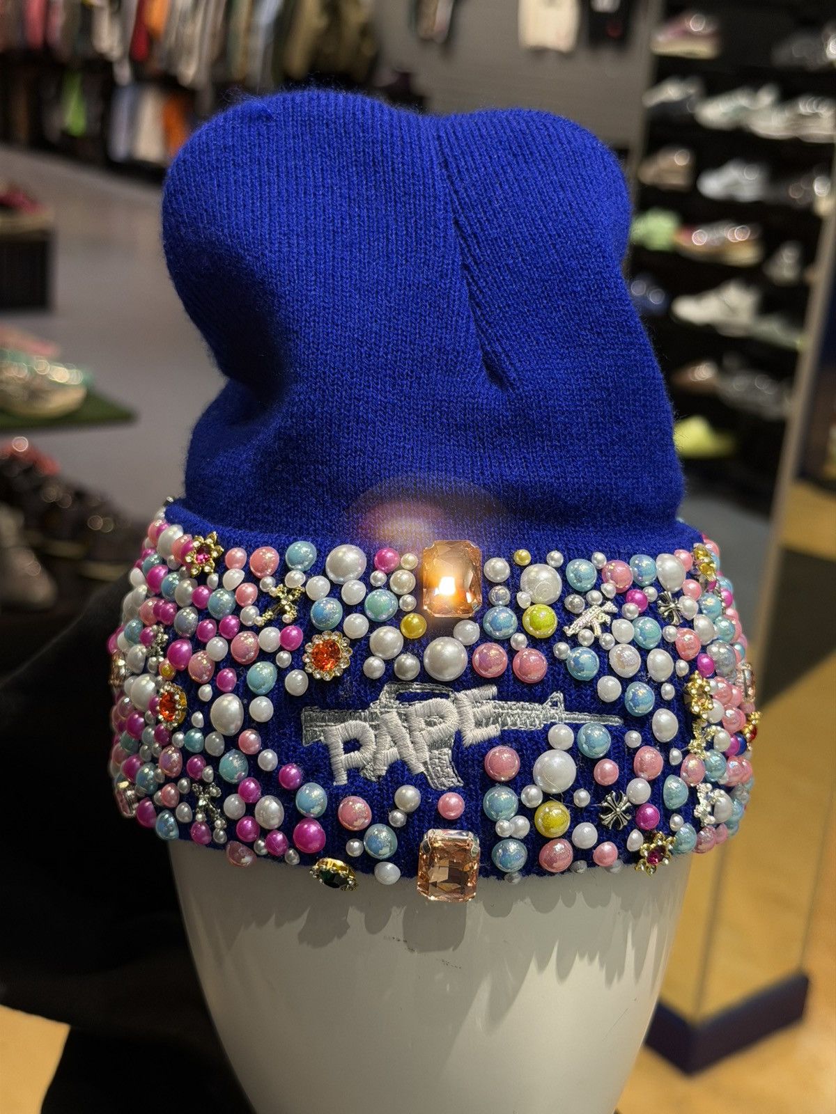 Other PAPE Stone Beanie Crystal Brand New Size ONE SIZE - 6 Thumbnail