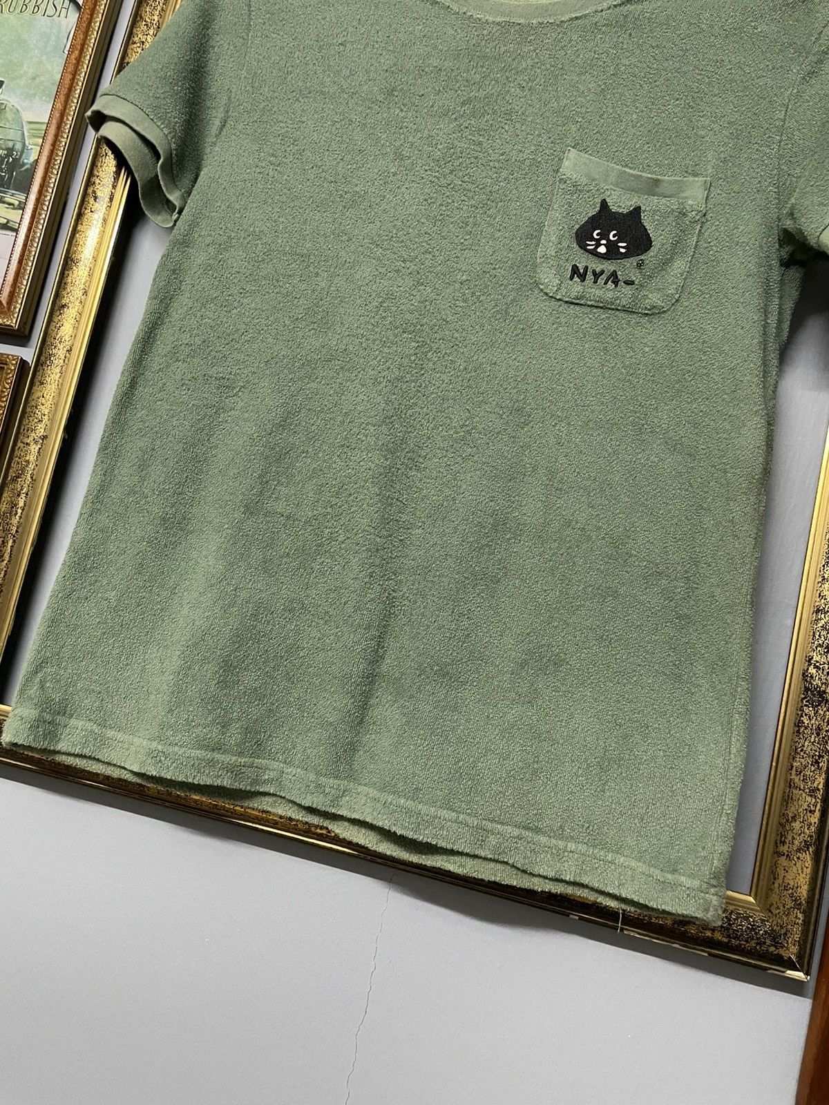 Ne-Net Vintate Japan Designer Nenet Pocket Tee Cat Relaxed & Cozy Size US M / EU 48-50 / 2 - 4 Thumbnail