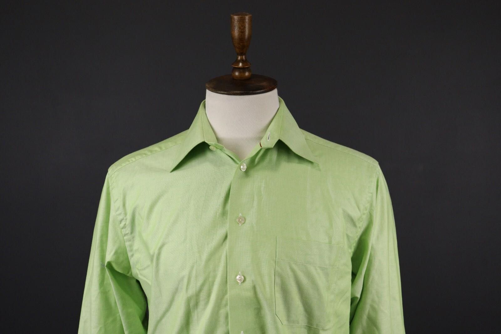 Eton Eton Ganghester 1928 Green Button Down Shirt Size 40 / 15 Size US M / EU 48-50 / 2 - 2 Thumbnail