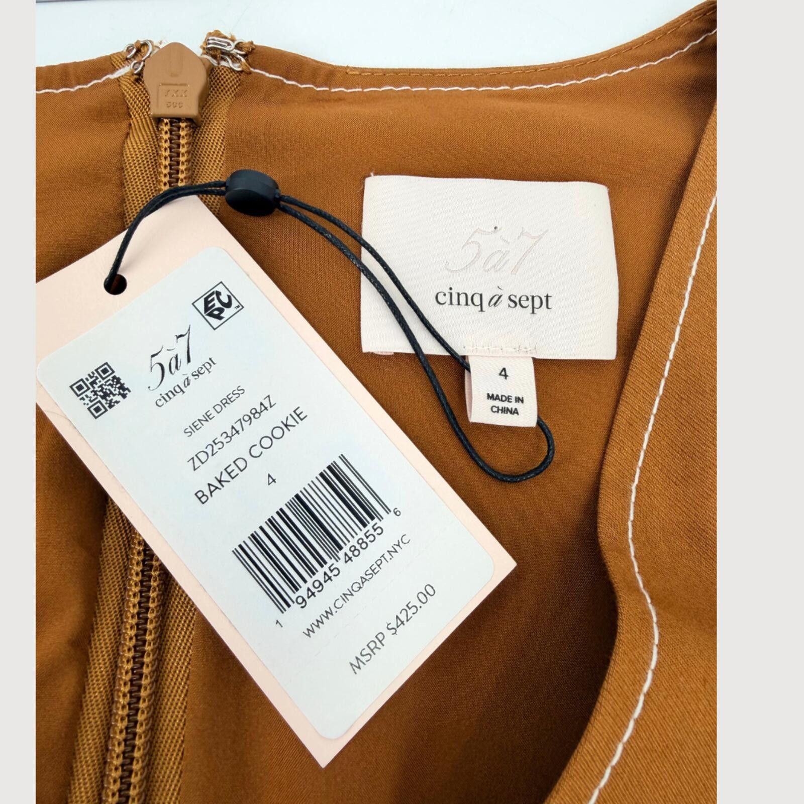 Other Cinq à Sept Siene Belted Mini Dress Camel 4 NWT Size S / US 4 / IT 40 - 4 Thumbnail