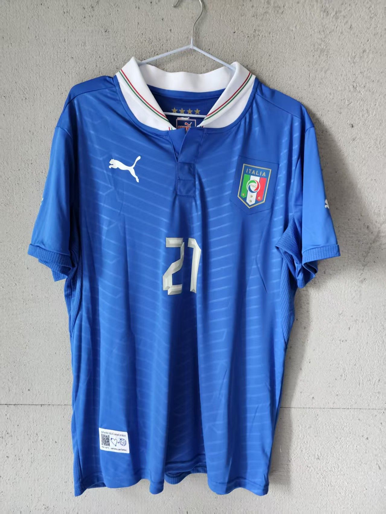 Other 2012 Italy #21 Andrea Pirlo Jersey Size US XL / EU 56 / 4 - 1 Thumbnail