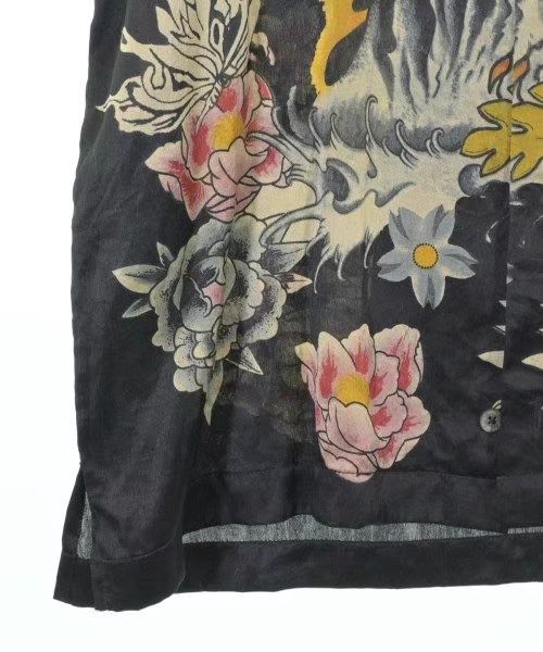 Roen Roen Ukiyo-e Tiger Skull Silk Aloha Shirt K11 Size US M / EU 48-50 / 2 - 4 Thumbnail
