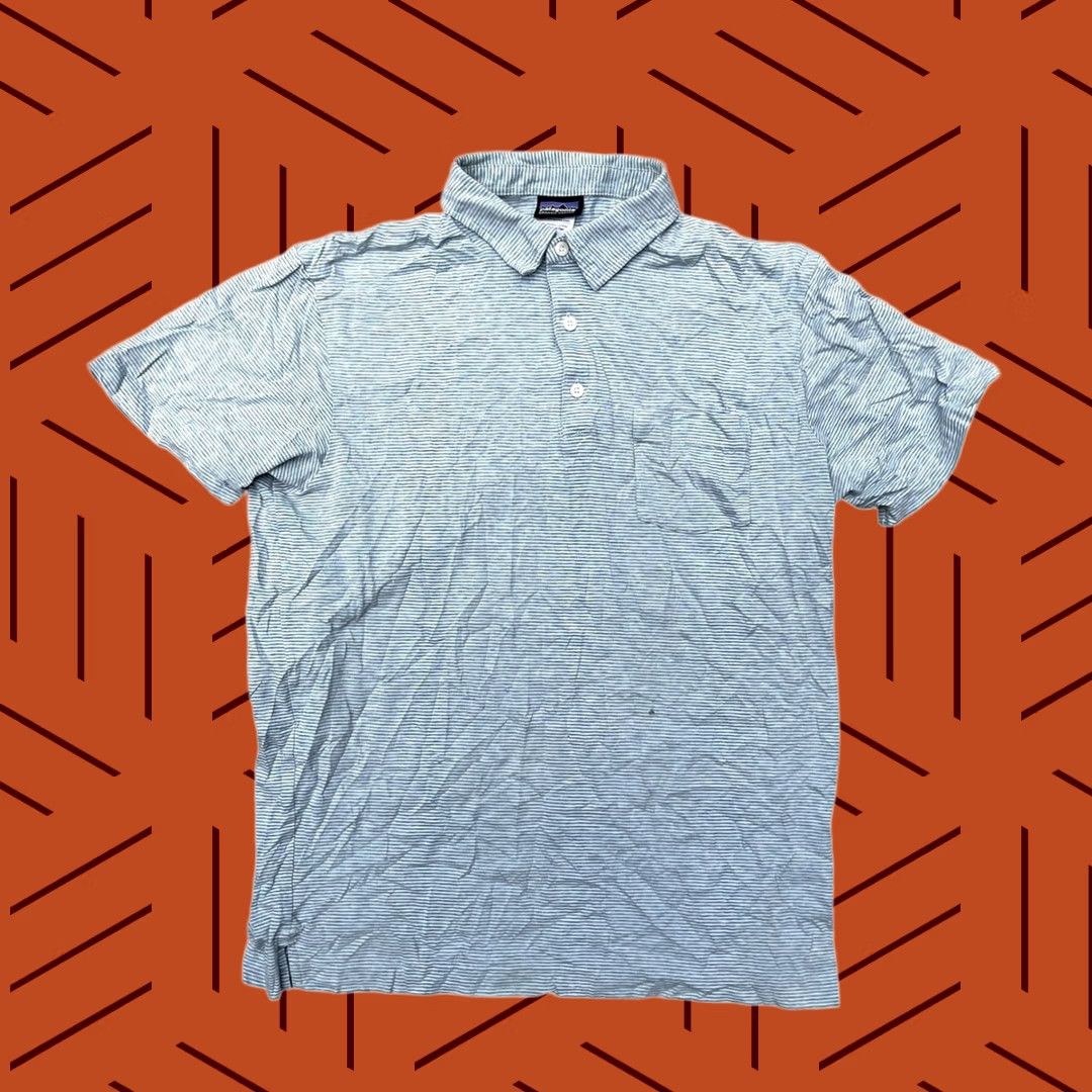 Patagonia Patagonia Polo Shirt Mens M Green Distressed Cotton Short Sleeve Size US M / EU 48-50 / 2 - 1 Thumbnail