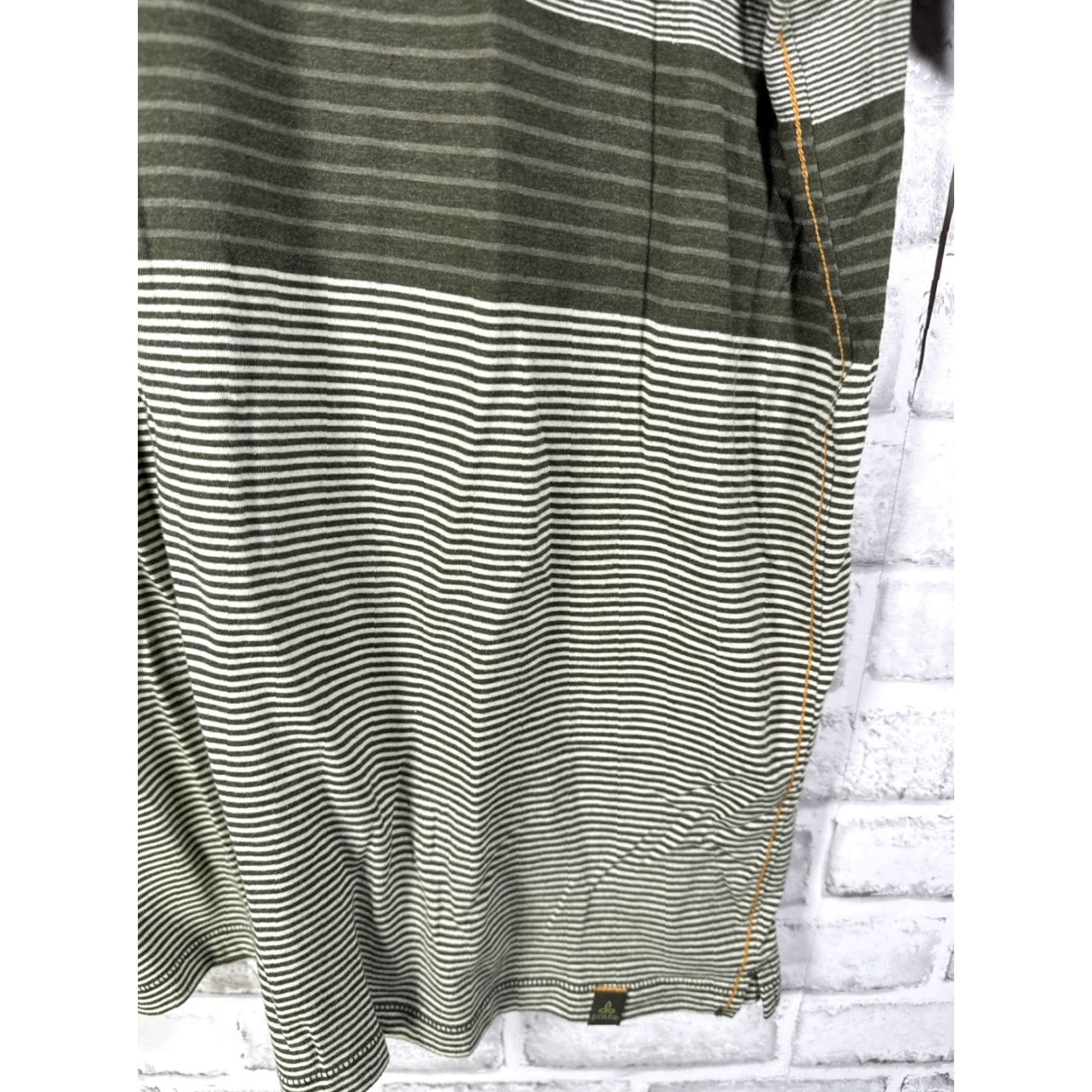 Prana PRANA Striped Green Polo Mens L Size US L / EU 52-54 / 3 - 4 Thumbnail