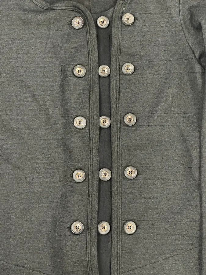Marithe + Francois Girbaud Marithé & François Girbaud Grey & Black Officer Buttoned Jacket Size S / US 4 / IT 40 - 9 Thumbnail