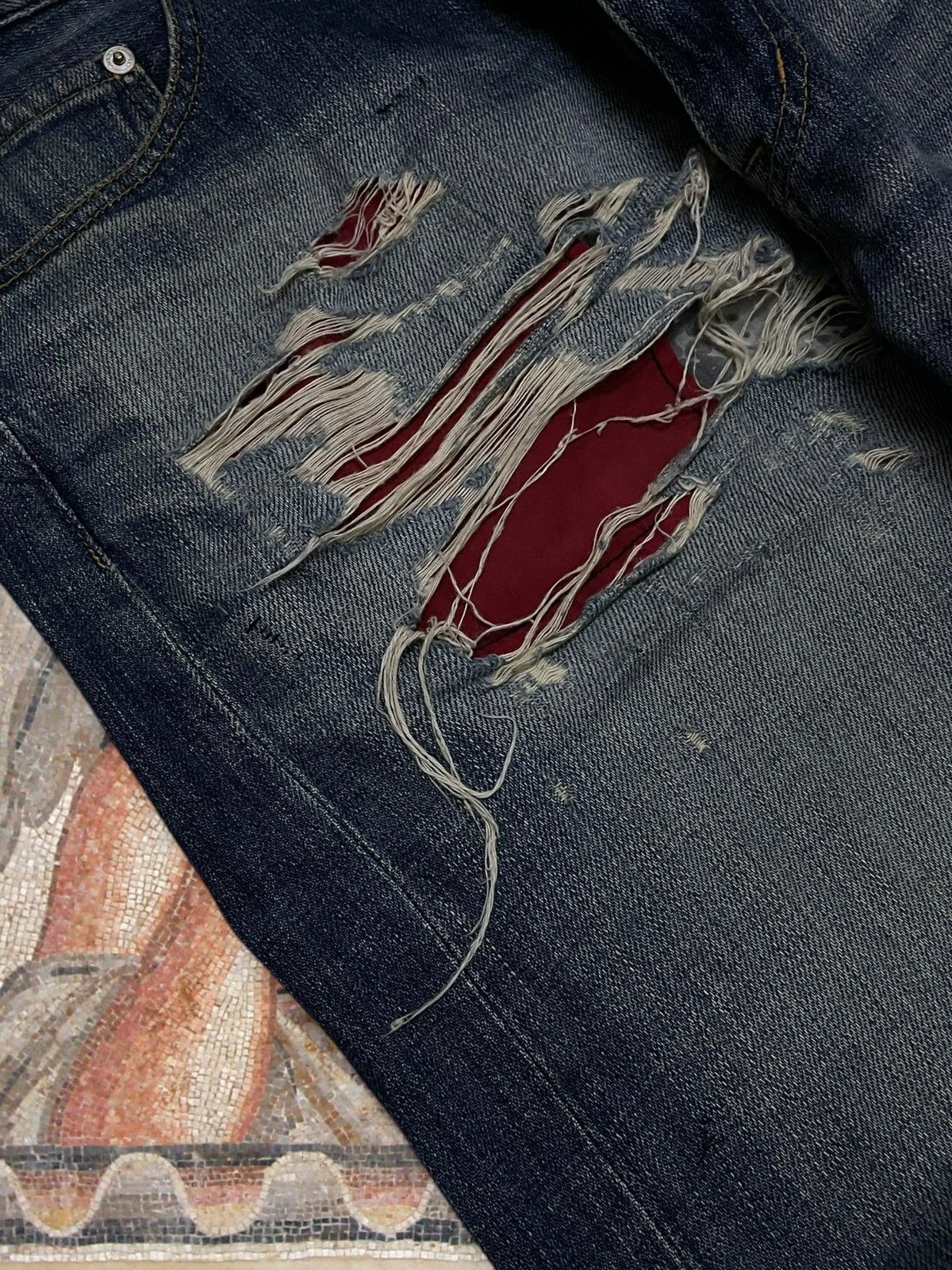 Swagger Vintage Og Japan Designer Swagger Anarchy Distressed Denim Size US 35 - 8 Thumbnail