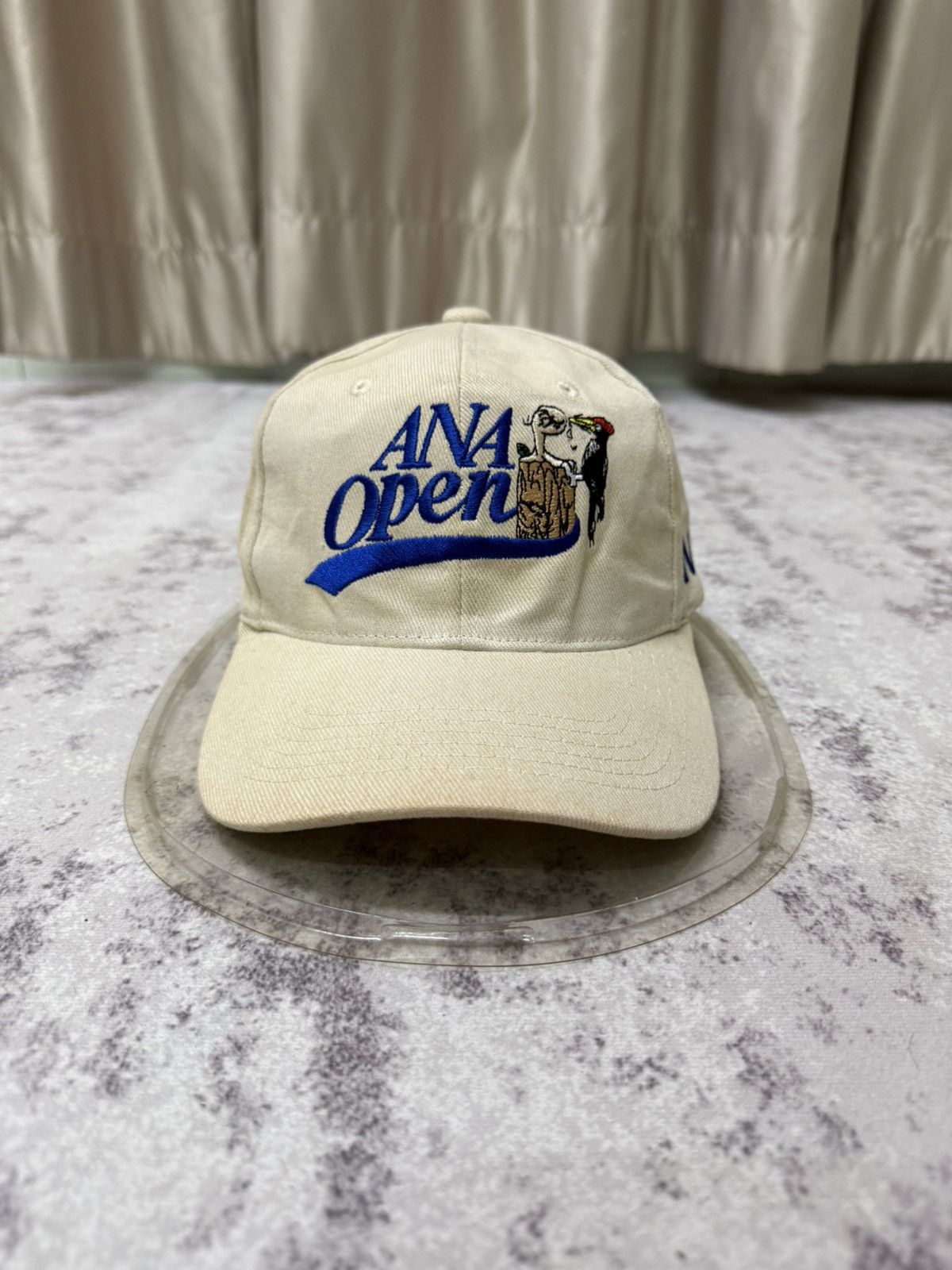 Japanese Brand Vintage Ana Open Velcro Adjustable Cap Size ONE SIZE - 1 Thumbnail