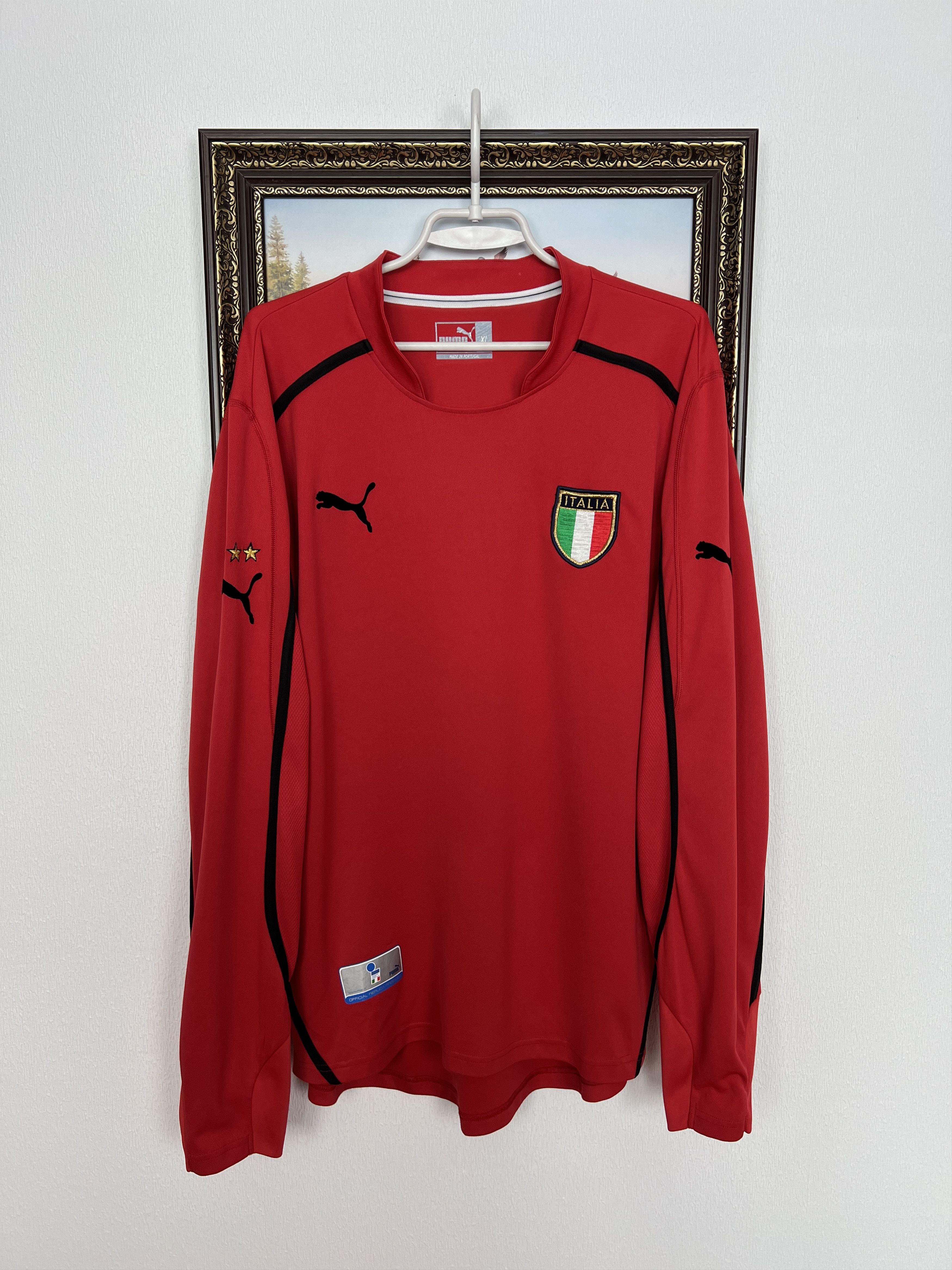 Puma Italy Goalkeeper football shirt Soccer Maglia Jersey Trikot Size US XL / EU 56 / 4 - 1 Thumbnail