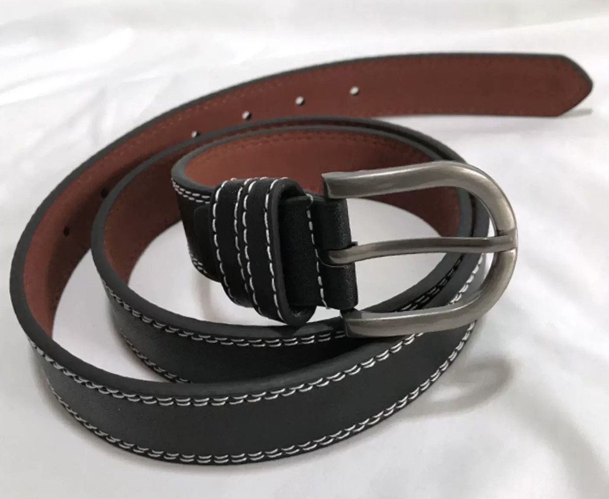 Japanese Brand × Vintage Classic retro contrast thread faux leather belt Size ONE SIZE - 3 Thumbnail