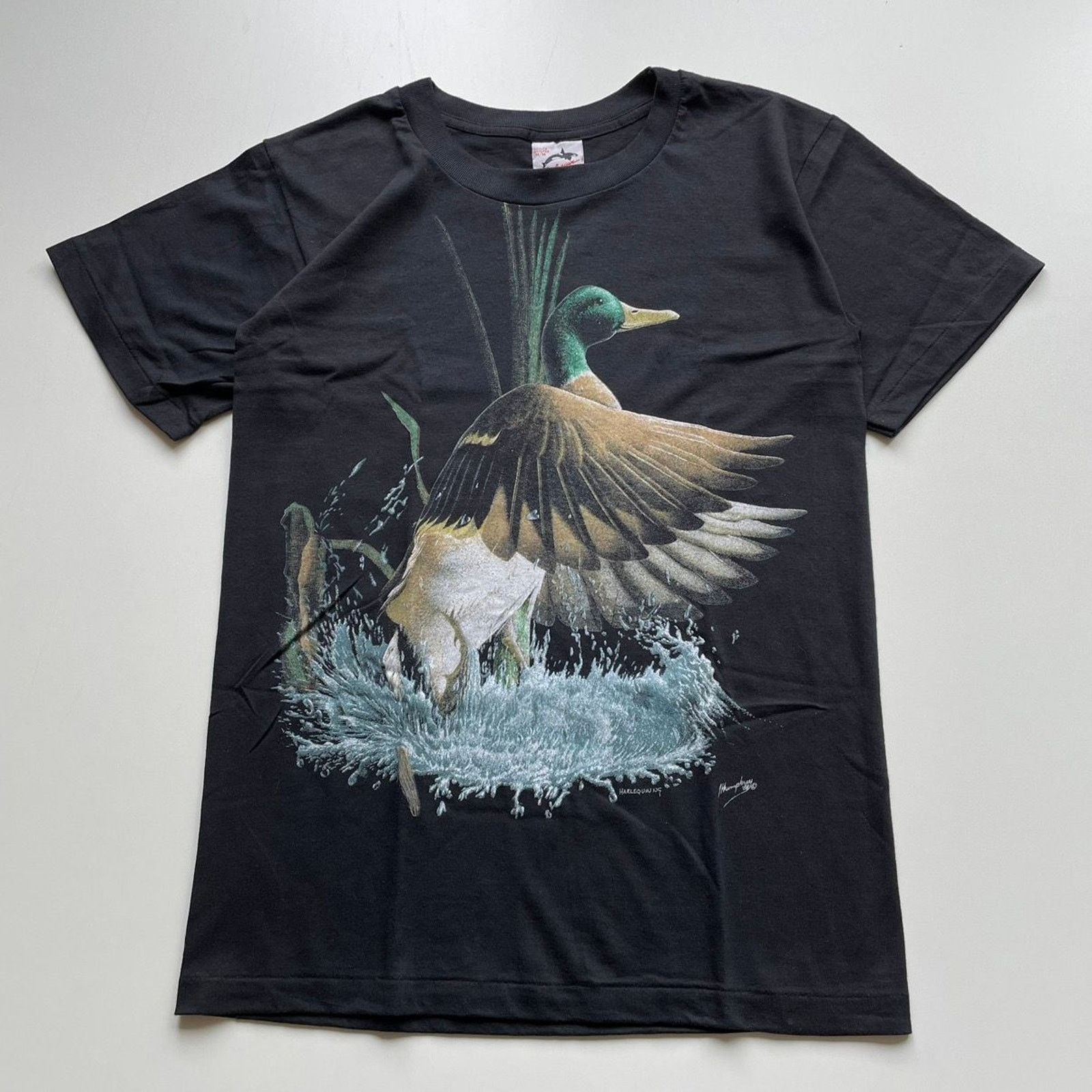 Vintage Vintage 90s Duck Animal Art T Shirt Small Single Stitch Rare Size US S / EU 44-46 / 1 - 1 Thumbnail