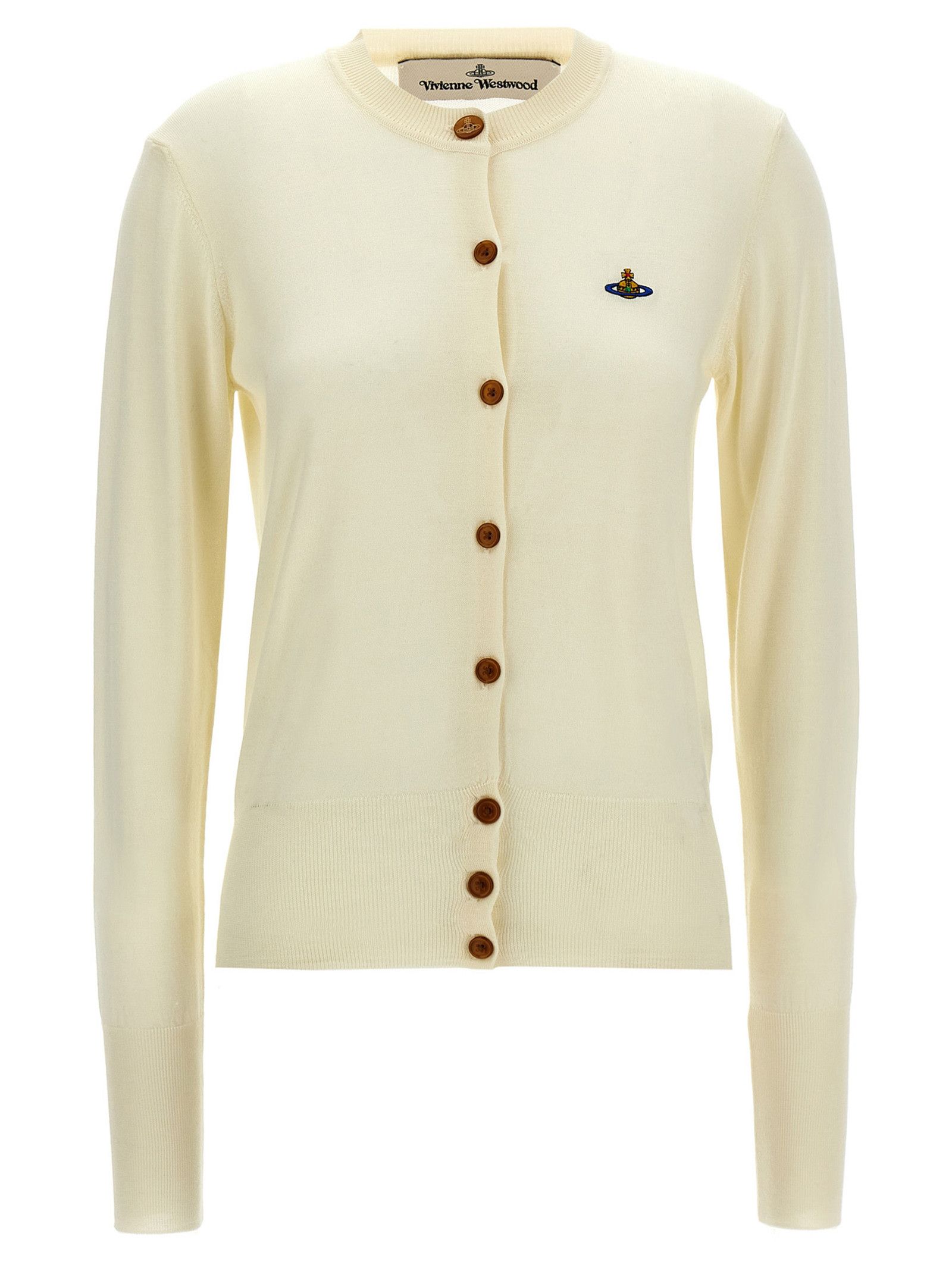 Vivienne Westwood 90s black orb logo cardigan — JAMES VELORIA