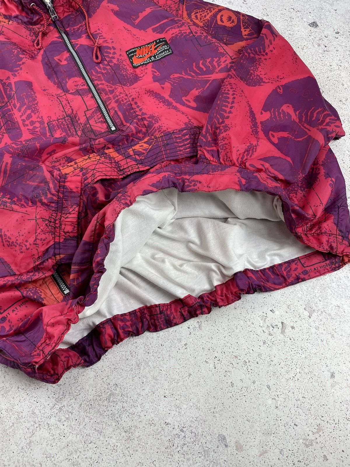 Nike × Vintage Vintage Nike Nylon Zip Anorak Windbreaker Jacket Drill Size US XL / EU 56 / 4 - 10 Thumbnail