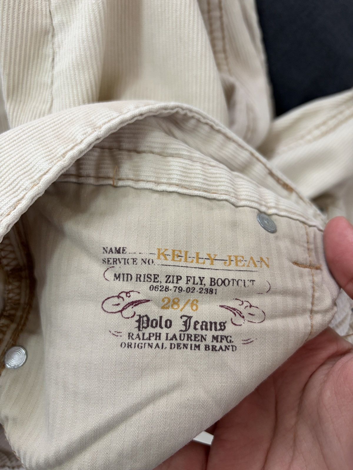 Polo Ralph Lauren Polo Ralph Lauren Kelly Jean Corduroy Pants Beige 28/6 Size 28" / US 6 / IT 42 - 5 Thumbnail