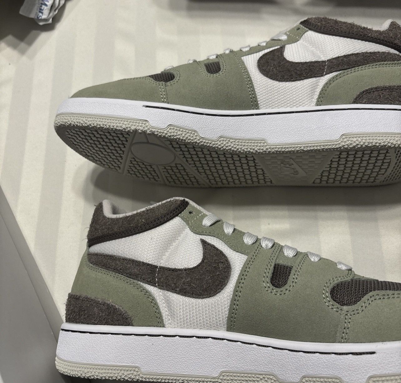 Nike Nike Green & Brown Attack Sneakers Size US 10.5 / EU 43-44 - 3 Thumbnail