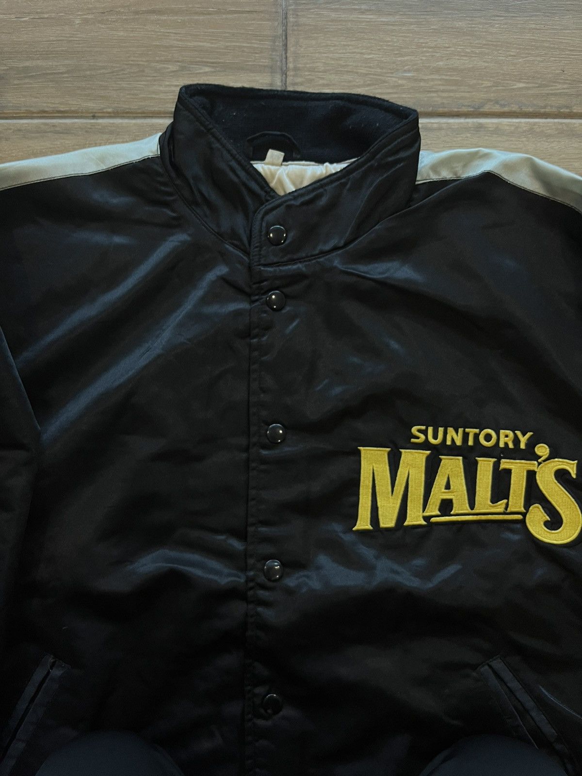 Japanese Brand × Vintage Vtg Suntory Malts Baseball Jacket Size US L / EU 52-54 / 3 - 8 Thumbnail