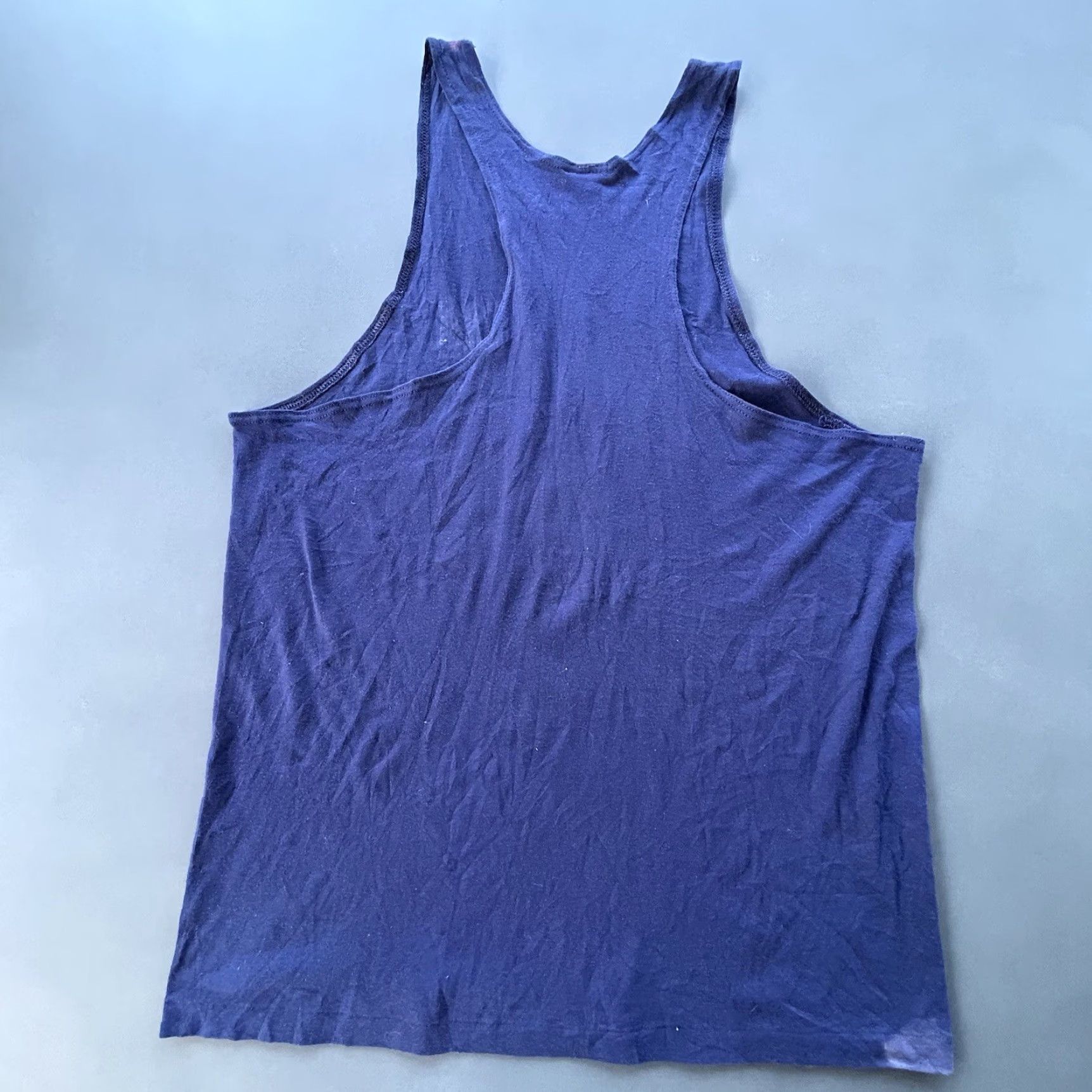 Nike VINTAGE Nike Tank Top Men’s L Blue Nike Just Do It 80s RARE Made USA Basketball Shirt Sleeveless Crew Neck Size US L / EU 52-54 / 3 - 3 Thumbnail
