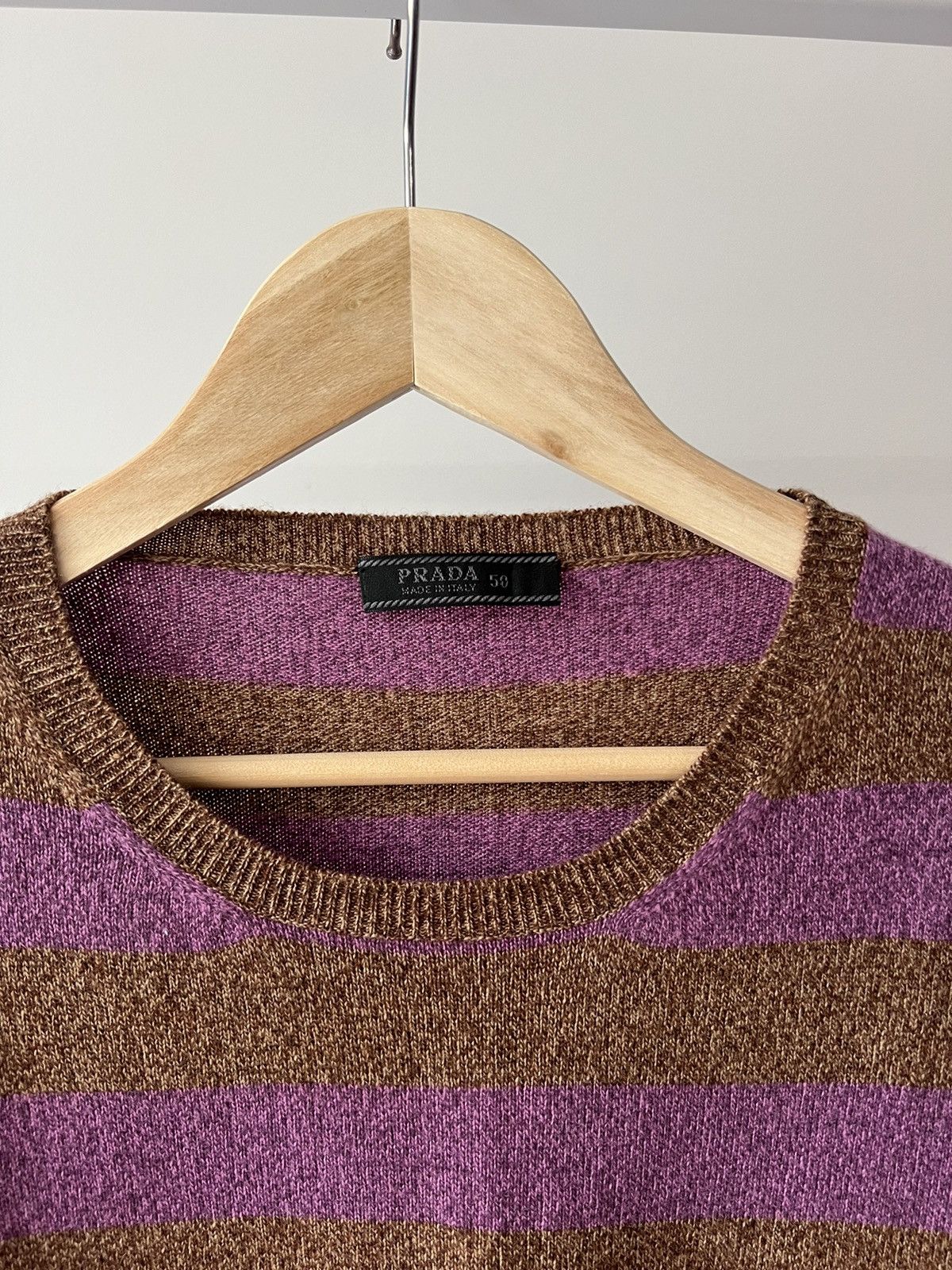 Prada Prada Cashmere Striped Sweatshirt Sweater Knitwear Size US M / EU 48-50 / 2 - 4 Thumbnail