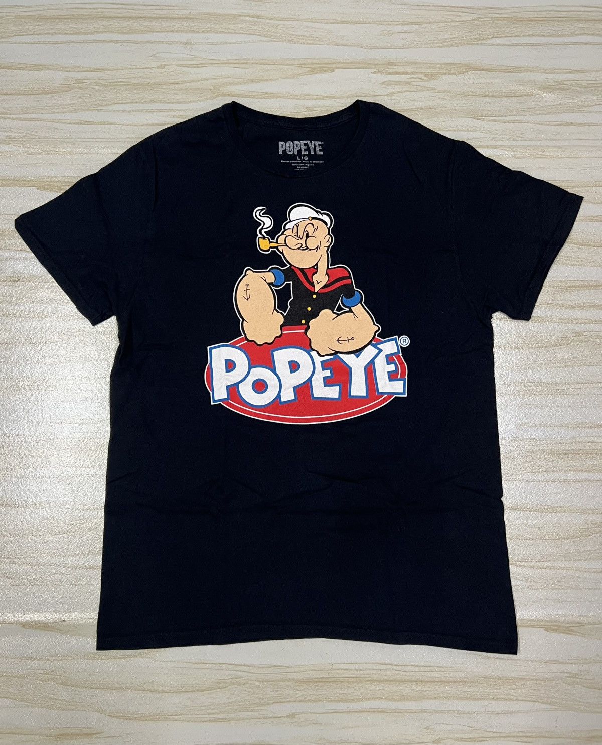 Cartoon Network Popeye The Sailor Black T-shirt Size US L / EU 52-54 / 3 - 1 Thumbnail