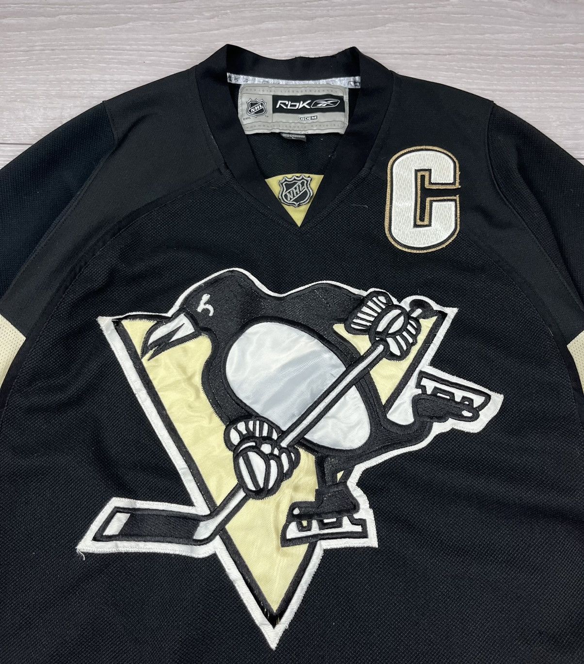 NHL Pittsburgh Penguins Reebok Crosby NHL Black Hockey Jersey Size US L / EU 52-54 / 3 - 8 Thumbnail