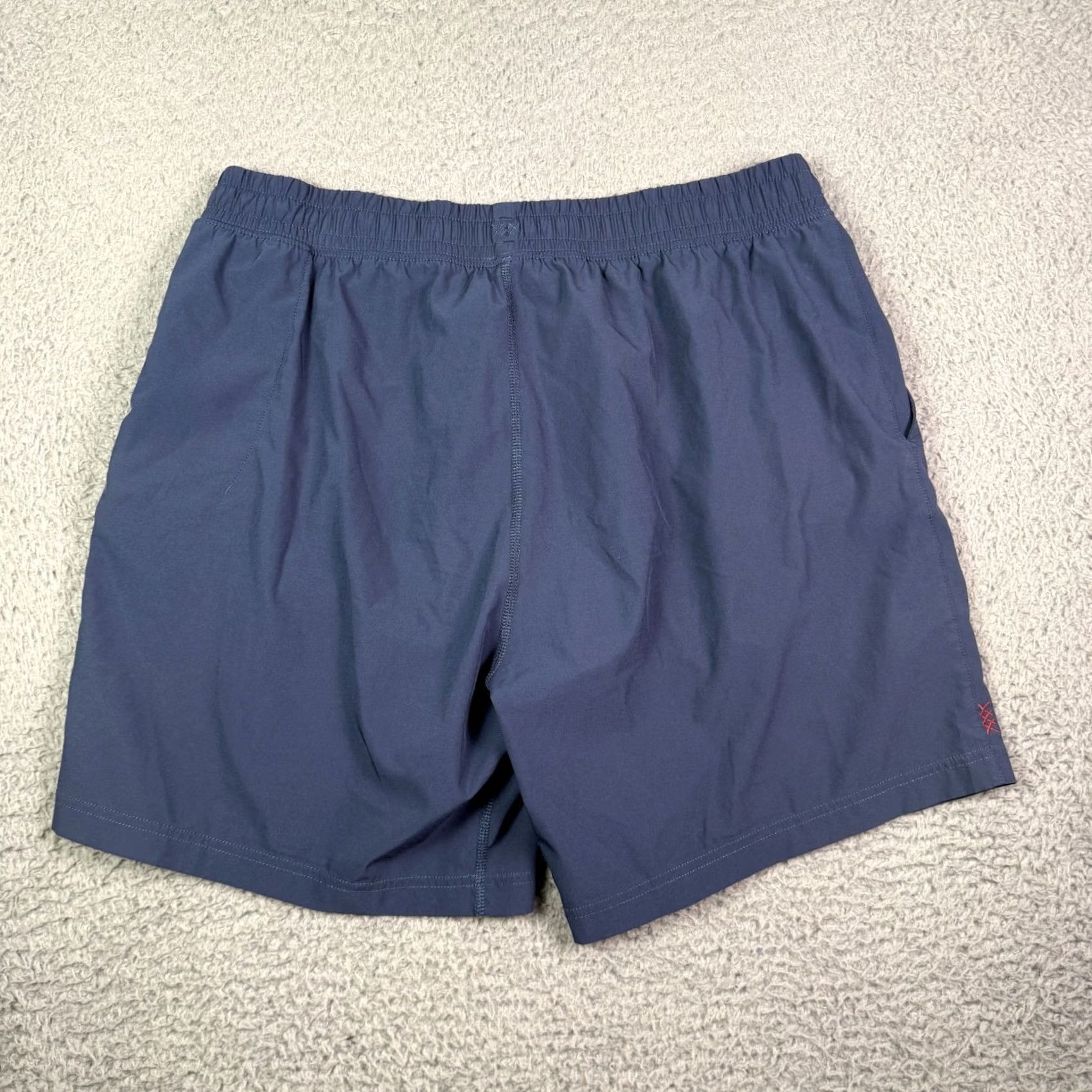 Rhone Rhone Shorts Mens L Navy Blue Mako Linerless Gym Drawstring 7" Stretch 100010 Size US 33 - 5 Thumbnail