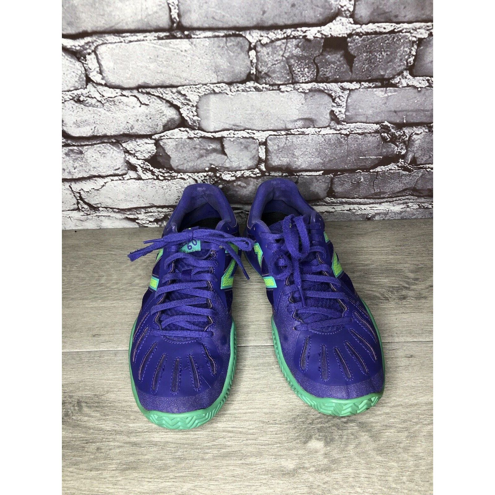 New Balance New Balance WC60PT1 60 Purple Green Lace Up Running Shoes Wo Size US 10 / IT 40 - 21 Thumbnail