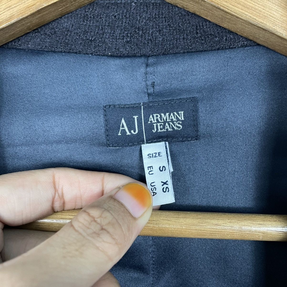 Armani Armani Jeans Brotherhood Double Breasted Jacket Size US XS / EU 42 / 0 - 16 Thumbnail