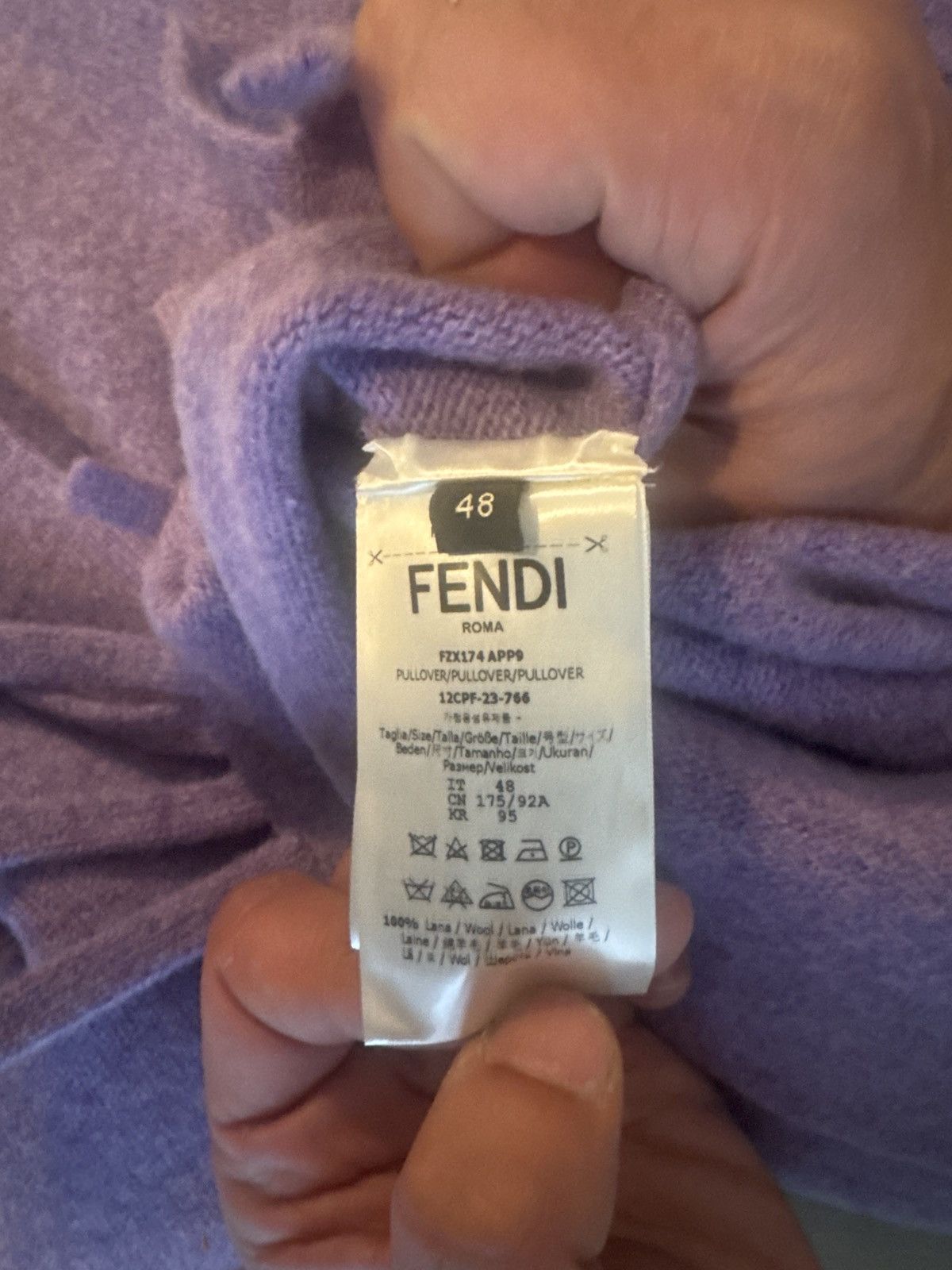 Fendi Fendi turtle neck oversized new with tag- unisex Size XL / US 12-14 / IT 48-50 - 6 Thumbnail