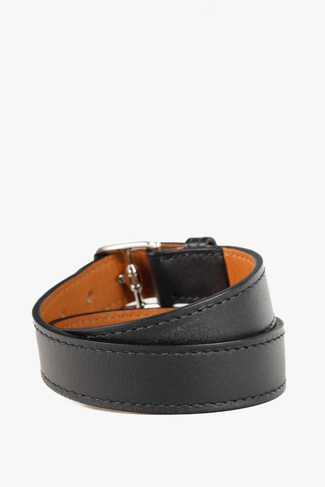 Hermes Hermes Etriviere Double Jour Wrap Leather Buckle Bracelet Size ONE SIZE - 2 Thumbnail