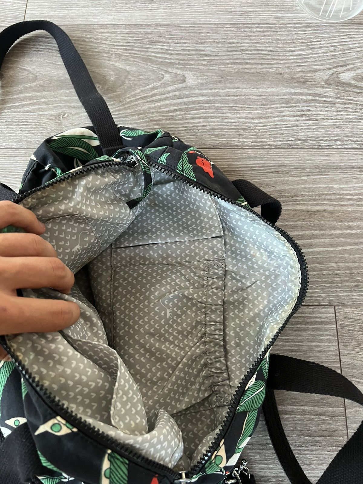 Designer ‼️Kipling with Monkey “Davina” Forest Motives Shoulders Bag‼️ Size ONE SIZE - 20 Thumbnail