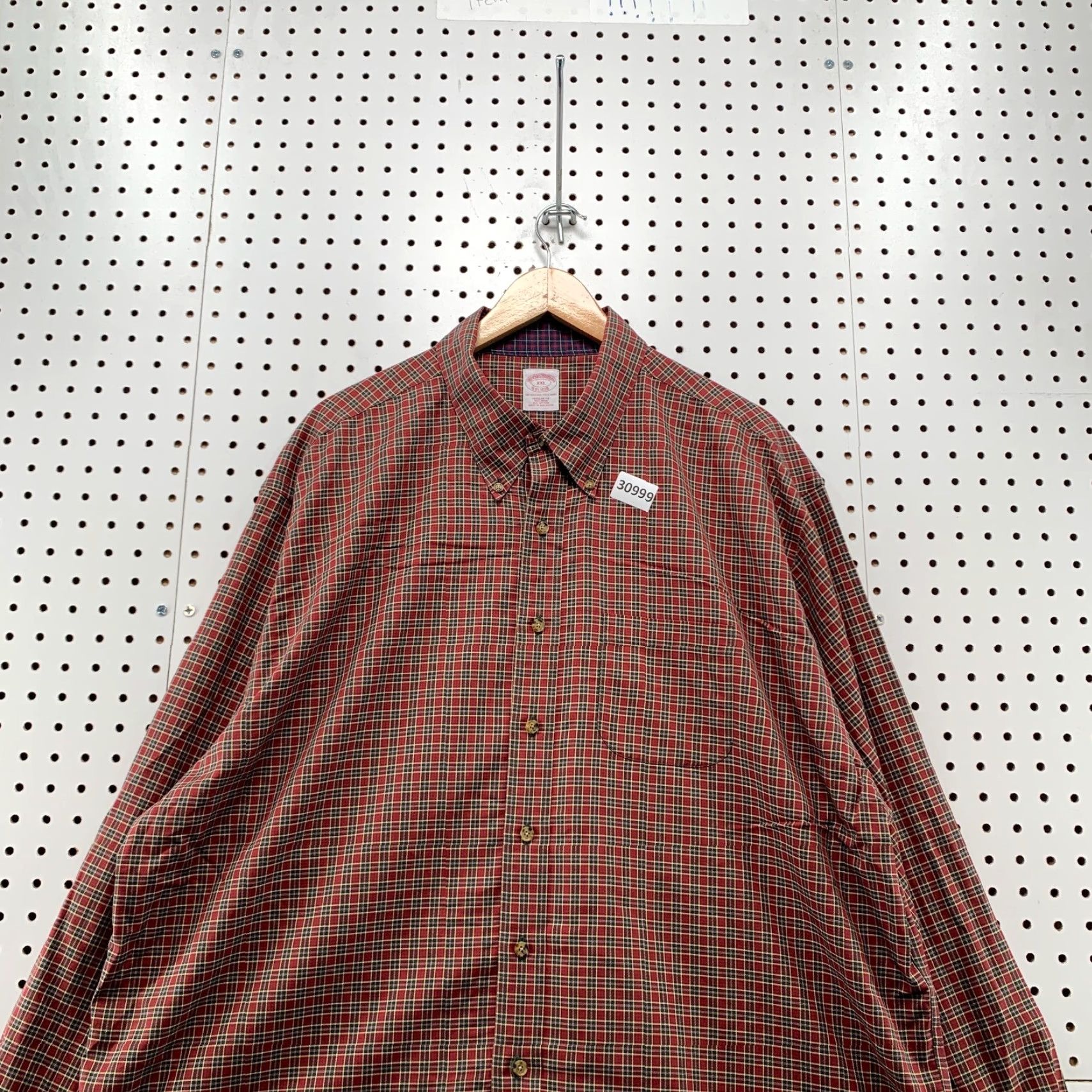Brooks Brothers Brooks Brothers Button-Down Shirt Mens 2XL Red Plaid Long Sleeve Cotton Button-Up Shirt 28X33.5 Size US XXL / EU 58 / 5 - 5 Thumbnail