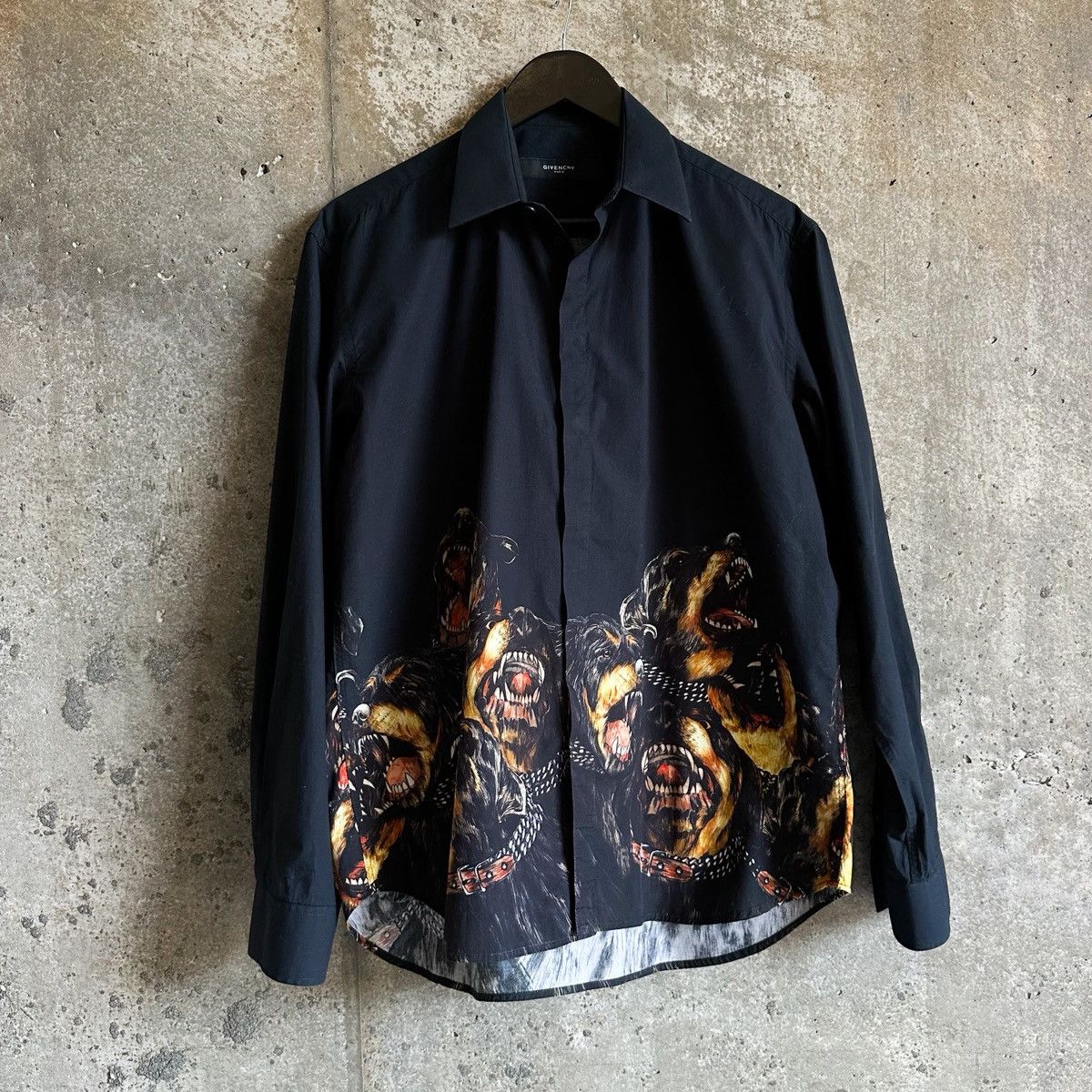 Givenchy Givenchy Tisci Era AW11 Runway Rottweiler Button Up Shirt Size US L / EU 52-54 / 3 - 7 Thumbnail