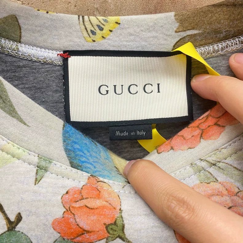 Gucci Gucci Flower and bird full-print space cotton sweatshirt 25 Size XS / US 0-2 / IT 36-38 - 4 Thumbnail
