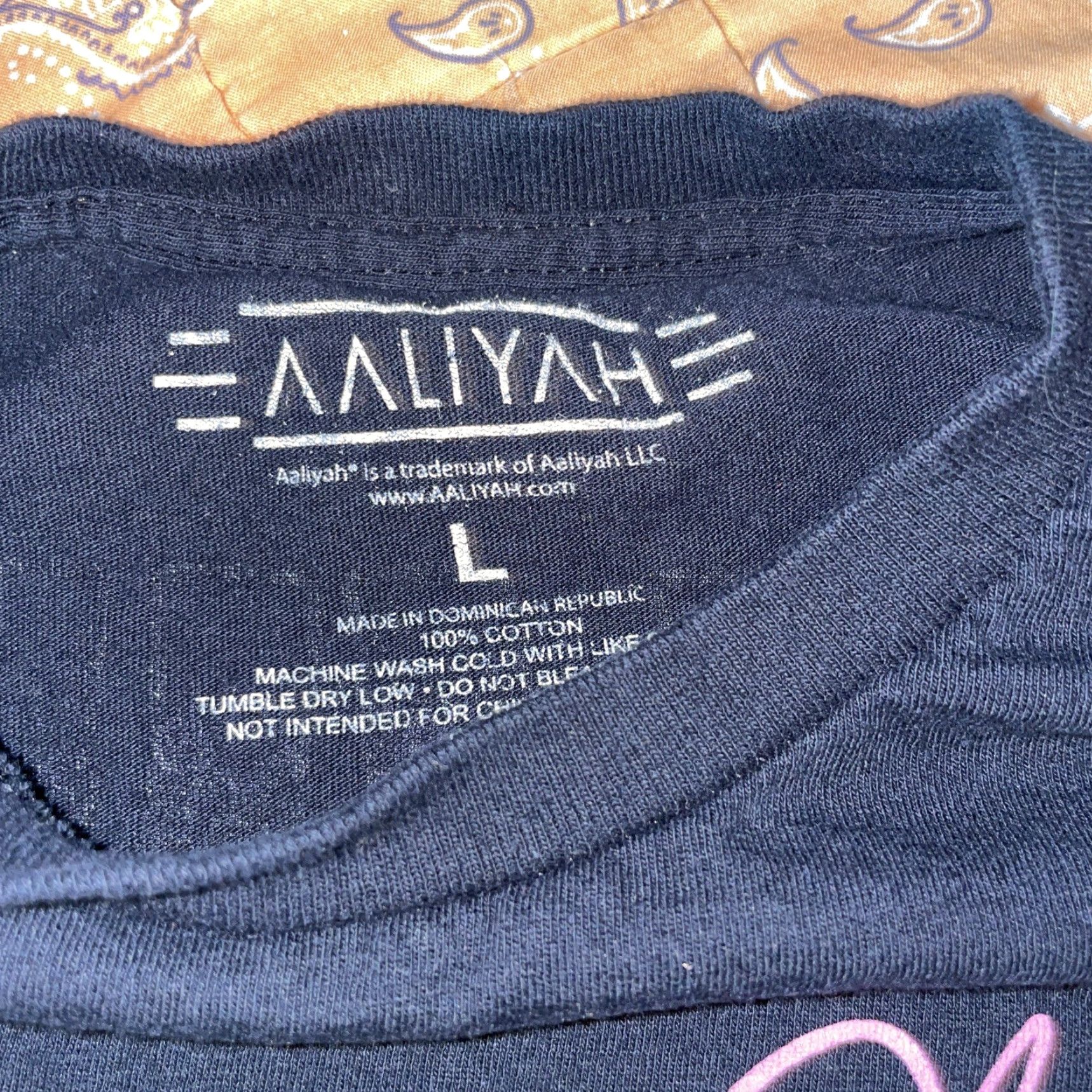 Vintage Aaliyah Princess of R&B T-Shirt Black L Mens Size US L / EU 52-54 / 3 - 3 Thumbnail