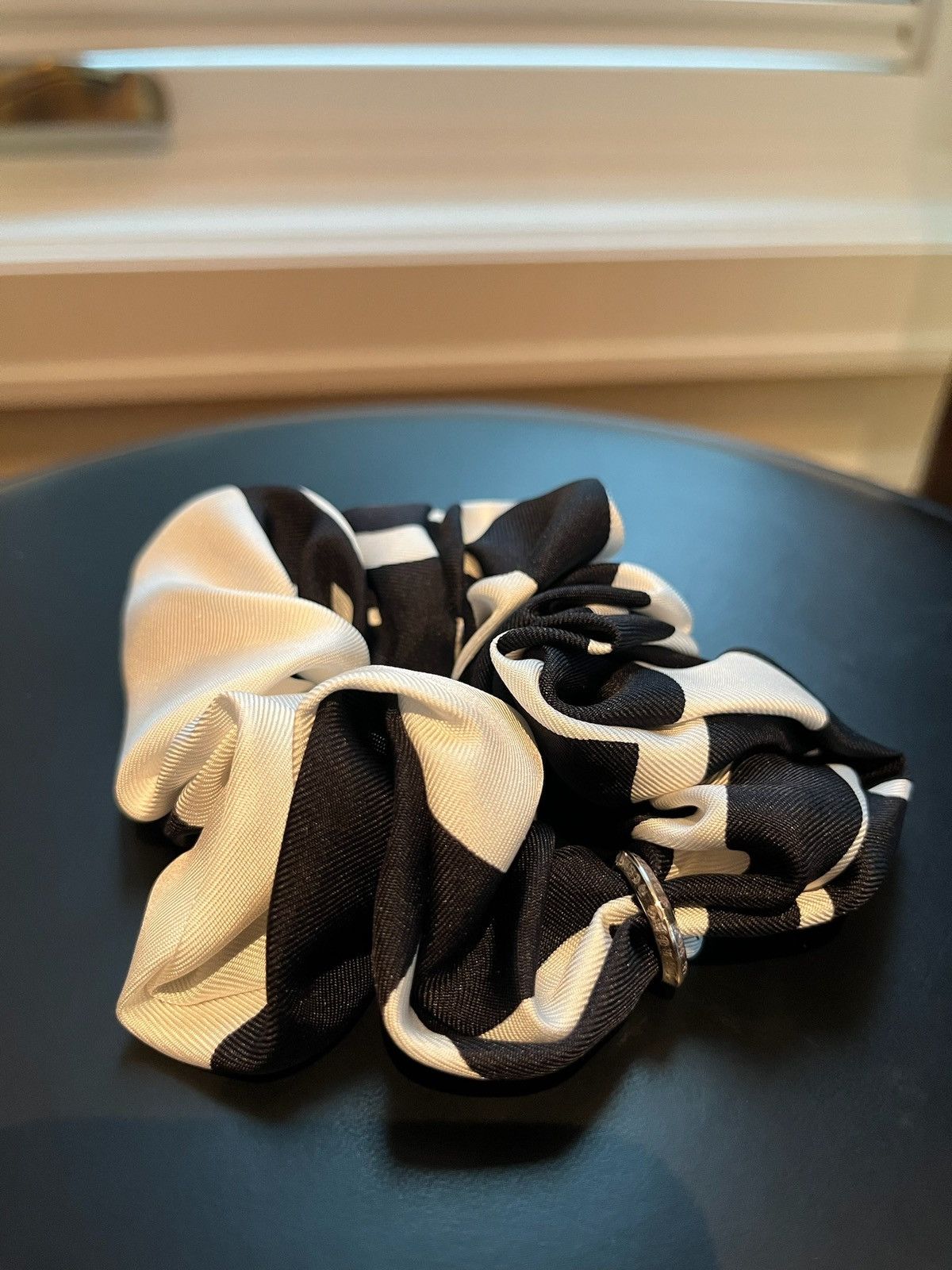 Chrome Hearts Chrome hearts black and white silk scrunchie Size ONE SIZE - 1 Thumbnail