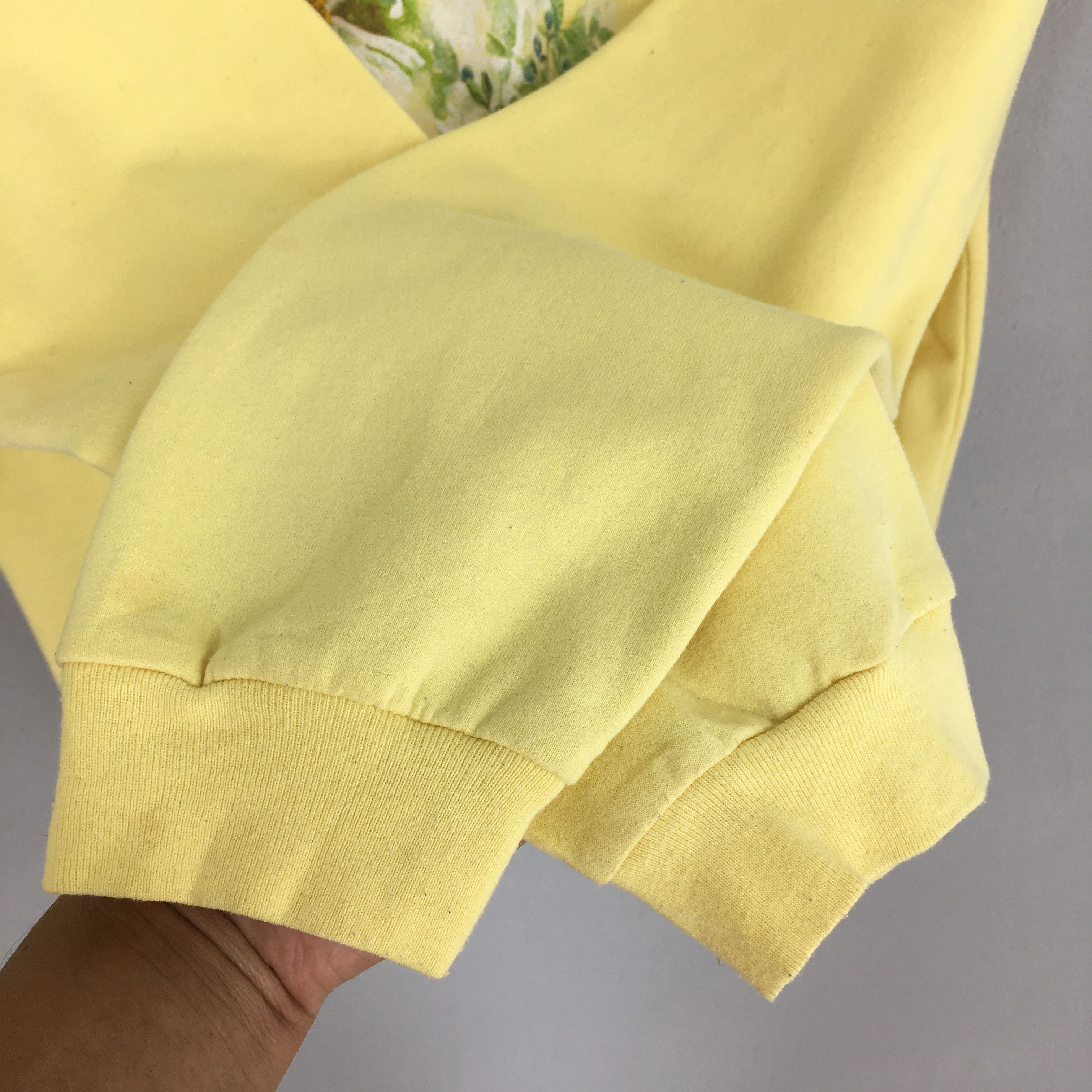 Habitat Vintage 90s Morning Sun Birds Yellow Sweatshirt Medium Size US M / EU 48-50 / 2 - 4 Thumbnail