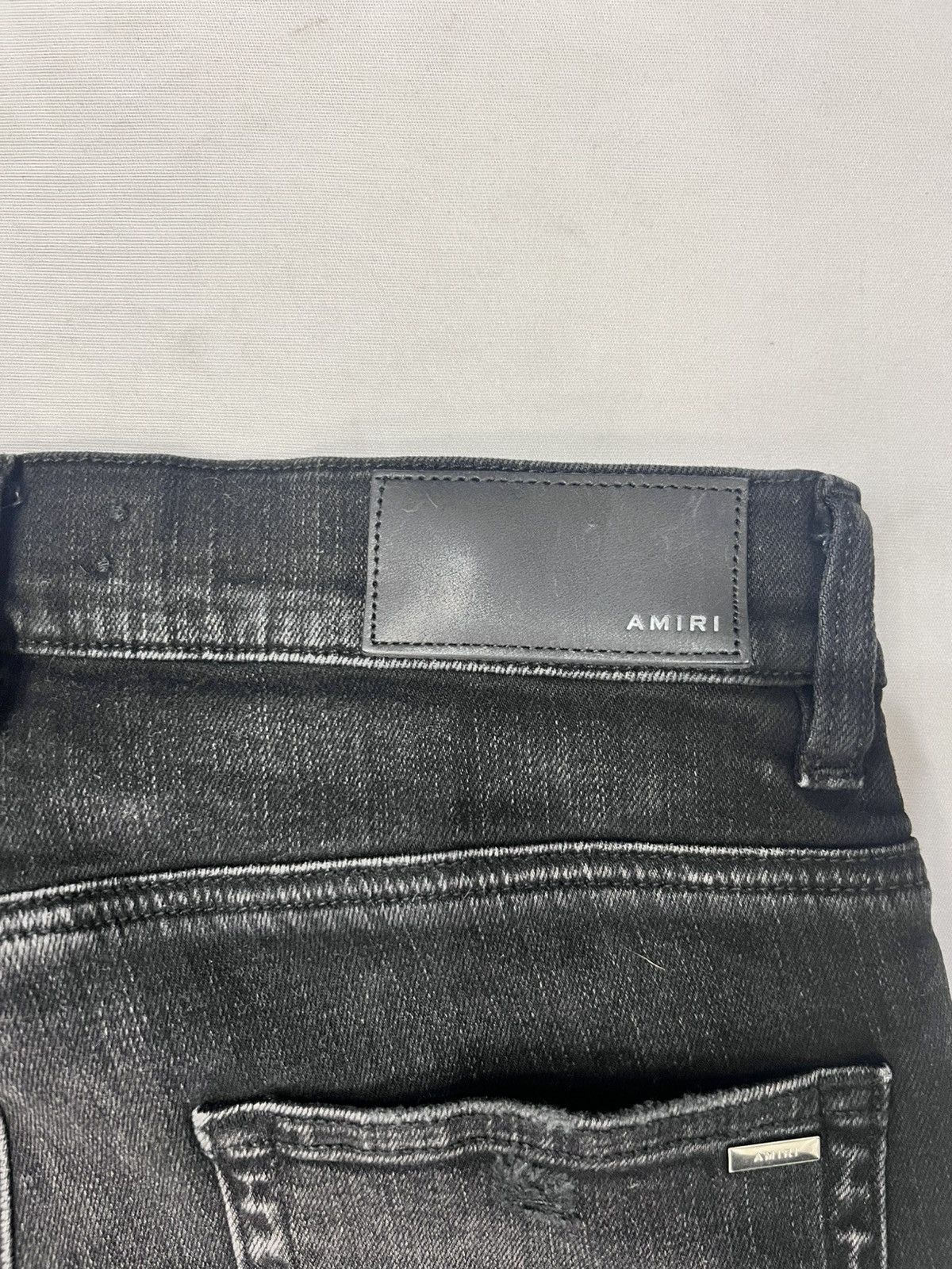 Amiri Amiri MX1 Leather Camo Aged Black Jeans Size US 29 - 3 Thumbnail