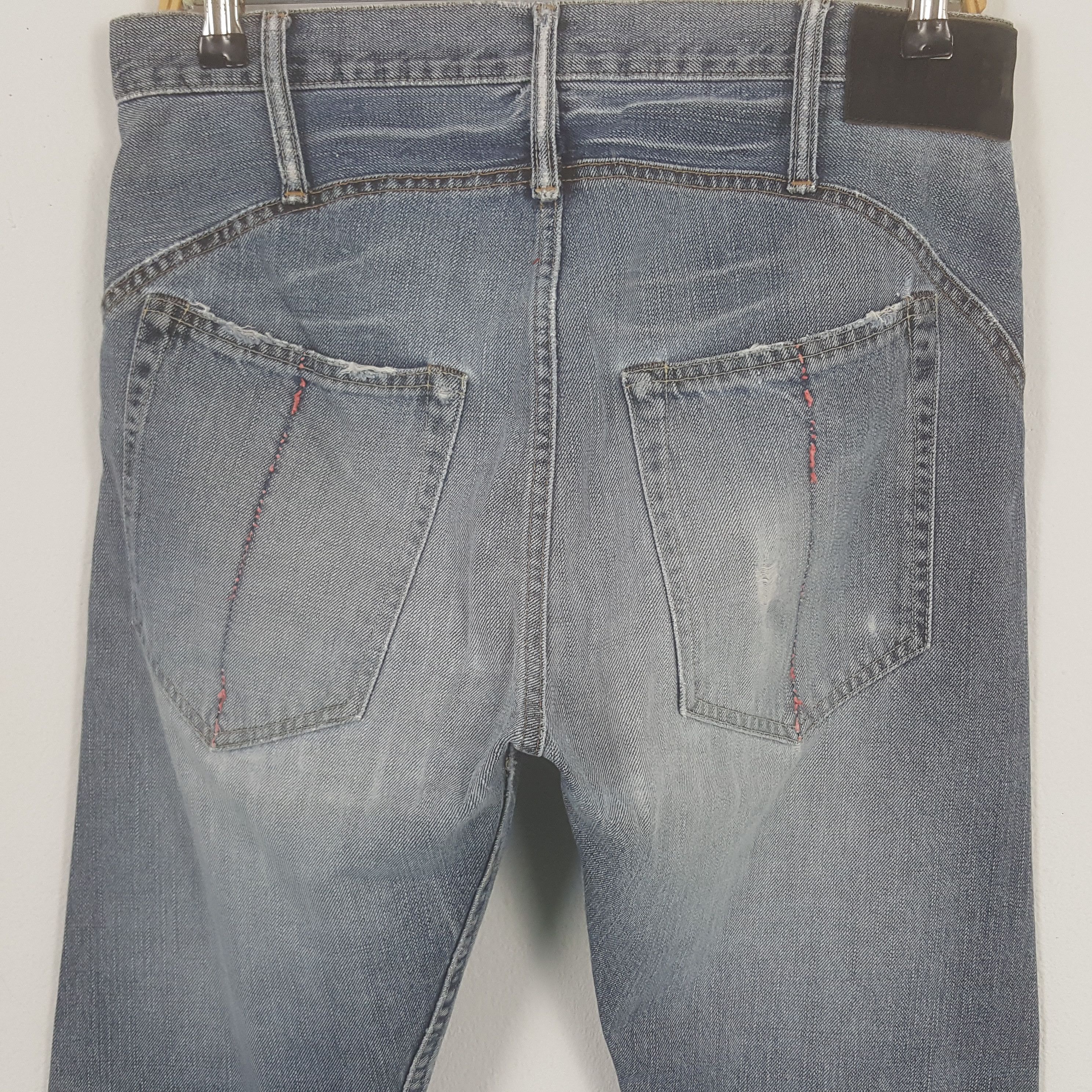Le Grande Bleu (L.G.B.) Vintage L.G.B. Le Grande Bleu Japanese Distressed Denim Jean Size US 31 - 5 Thumbnail