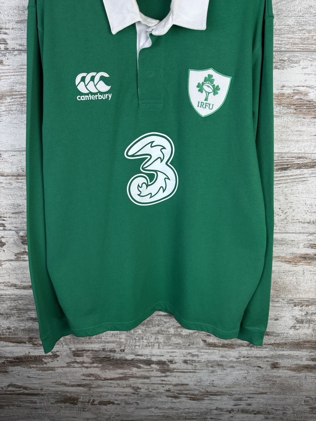 Canterbury of New Zealand × Vintage Vintage Cantbery Irish Rugby football union Sweatshirt tee Size US XL / EU 56 / 4 - 3 Thumbnail