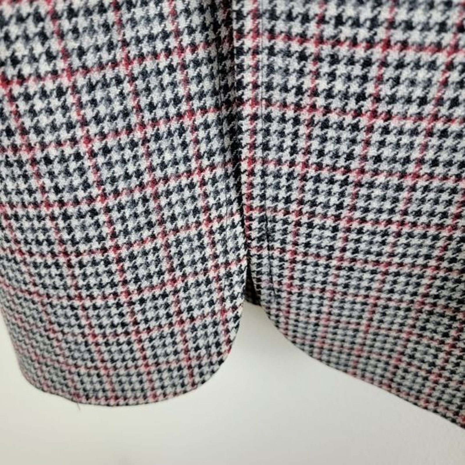 Hart Schaffner Marx Hart Schaffner & Marx Mens 40L Houndstooth Wool Blazer Size 40L - 12 Thumbnail