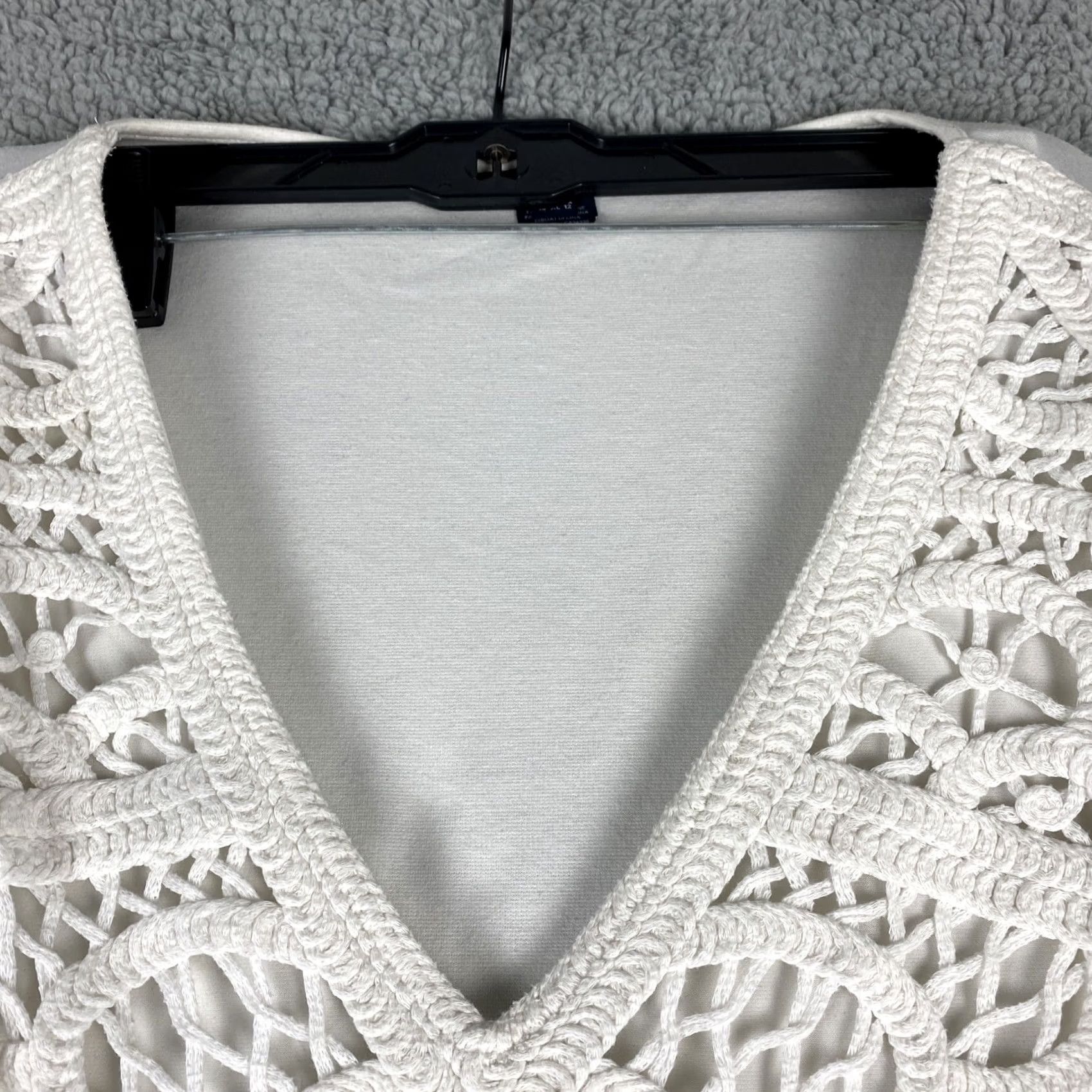 French Connection VINTAGE? French Connection White Mini Dress Women's Size 12 Short Sleeve V-Neck Pullover Lined A-Line 30-4 Size XL / US 12-14 / IT 48-50 - 5 Thumbnail